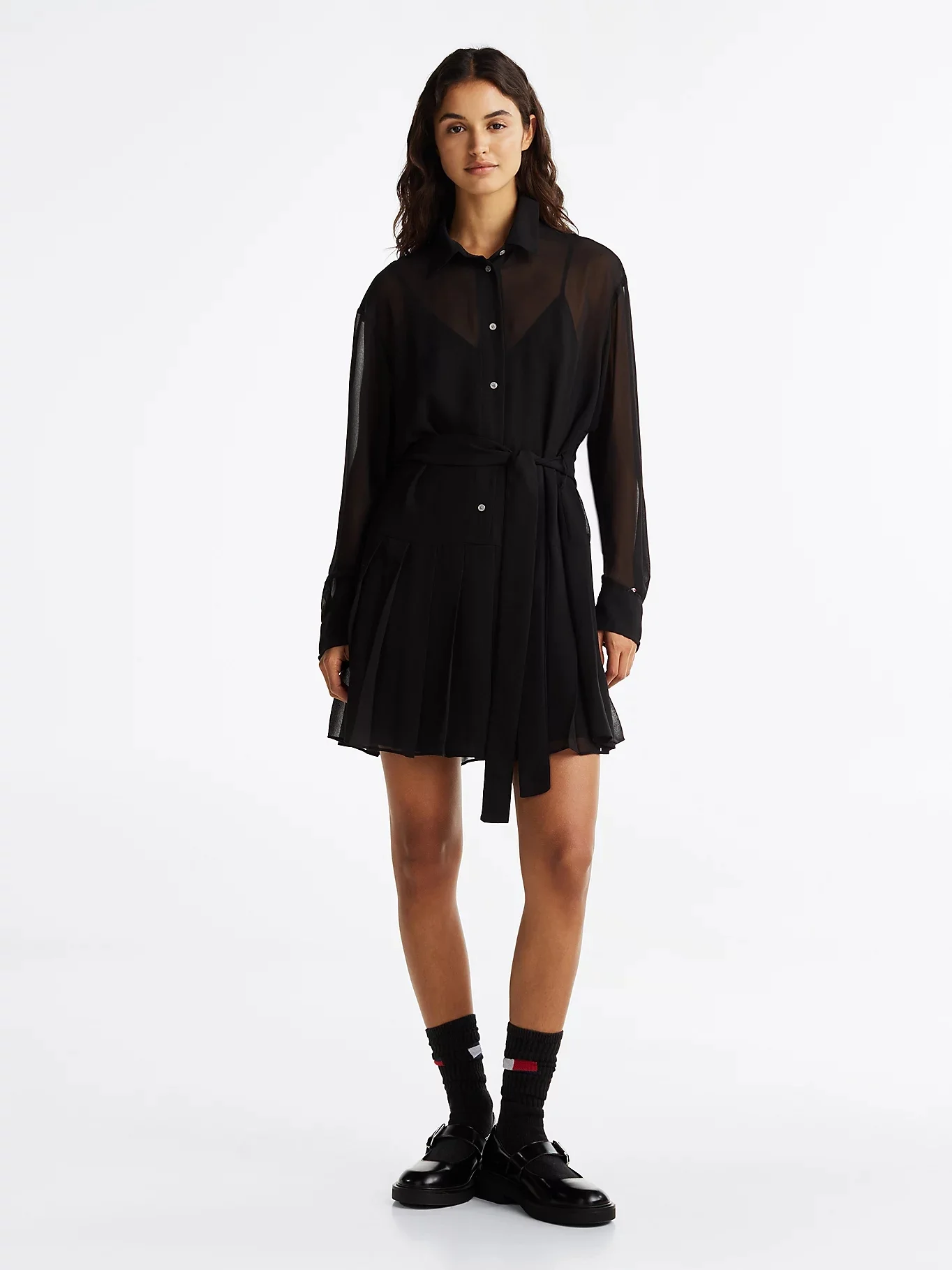 TOMMY JEANS Đầm Nữ TJW Star Mini Shirt Dress Ext