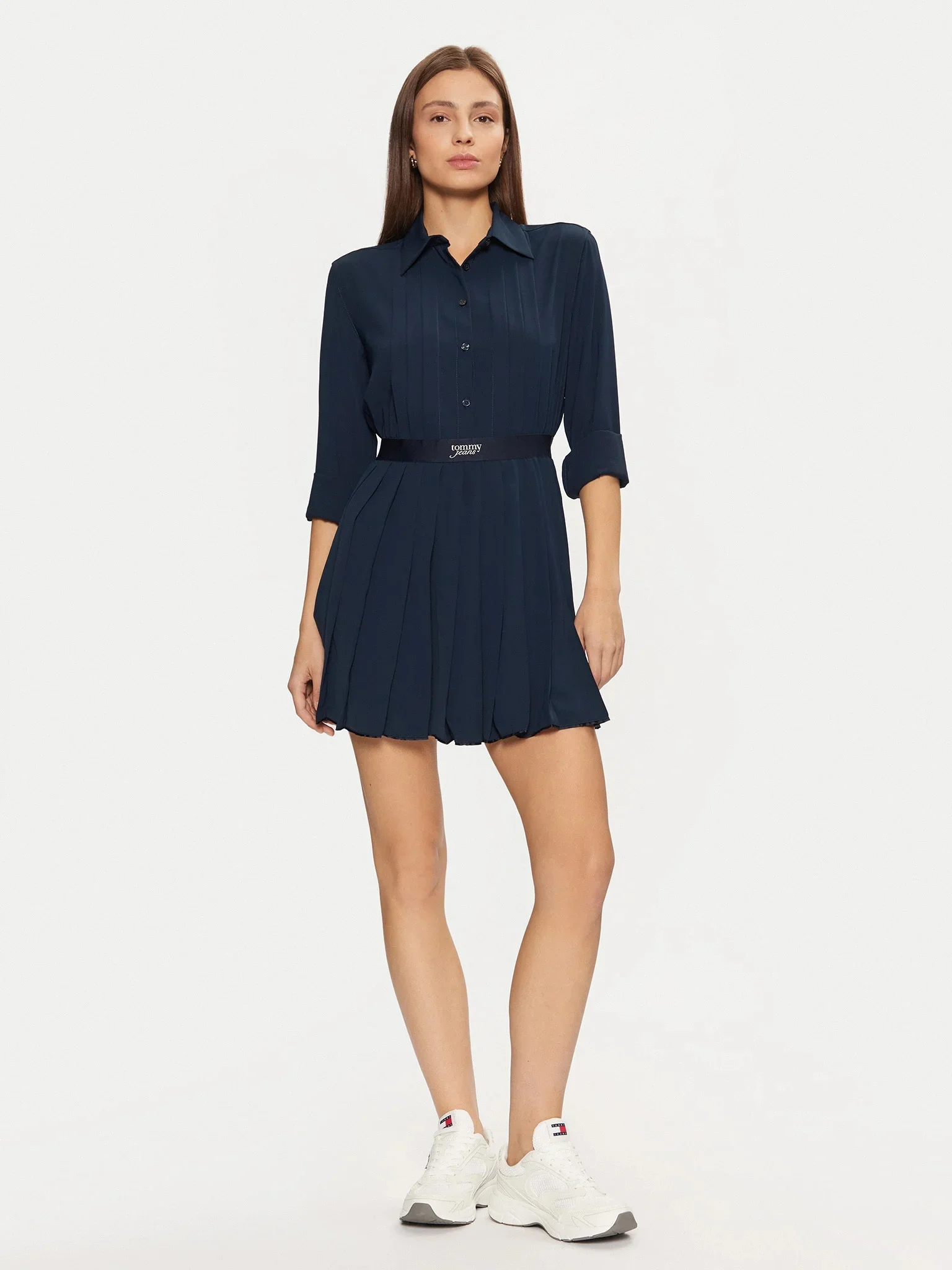 TOMMY JEANS Đầm Nữ TJW Tape Shirt Dress