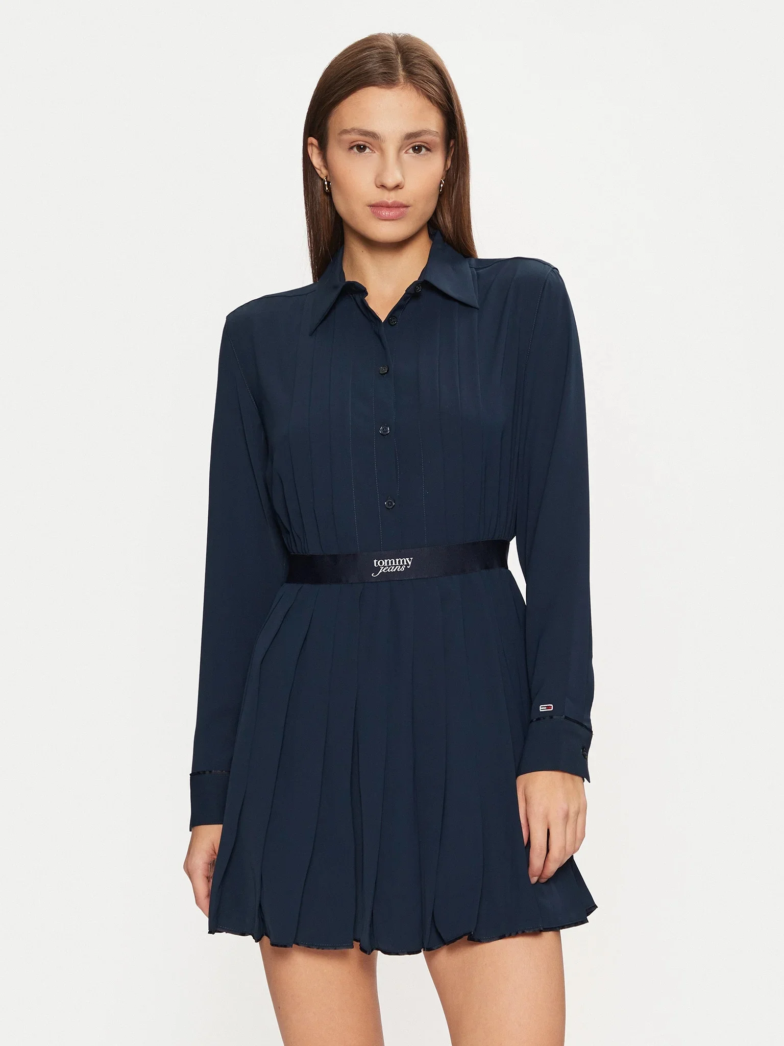 TOMMY JEANS Đầm Nữ TJW Tape Shirt Dress