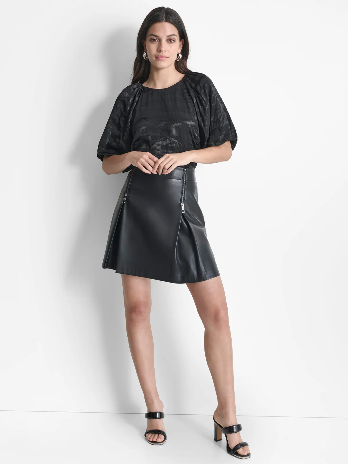 DKNY Áo Kiểu Nữ 3/4 Slv Anml Jacrd Top