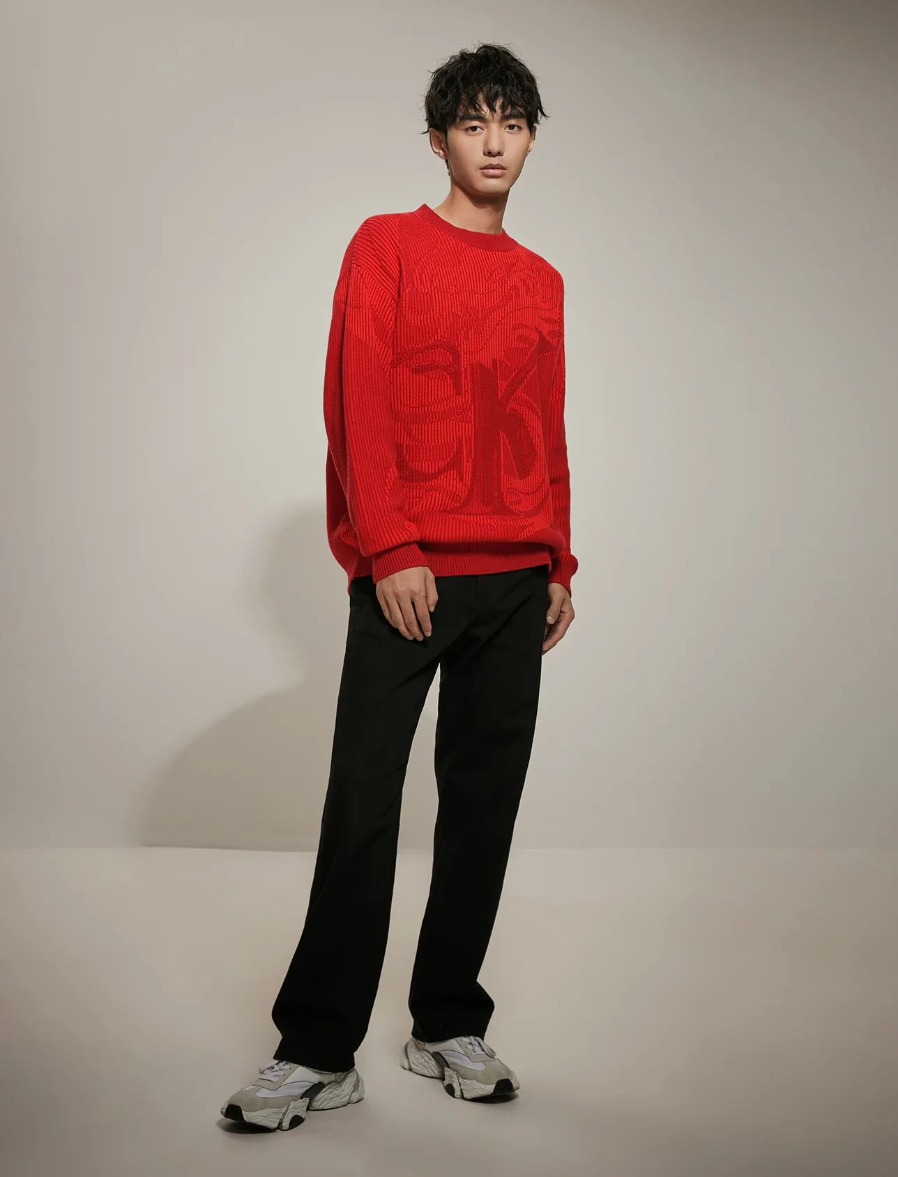 CK JEANS Áo Len Nam Lunar New Year Regular Fit
