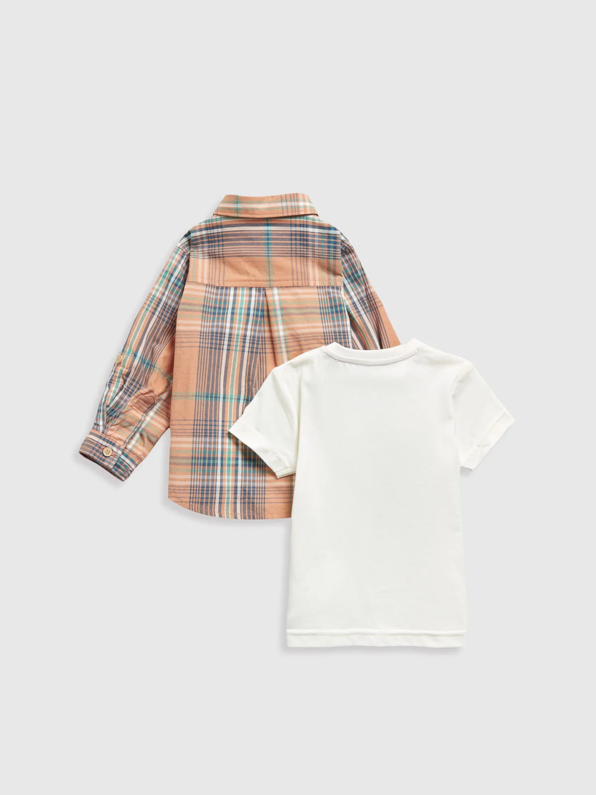 mothercare Set 2 món - áo sơ mi, áo thun bé trai