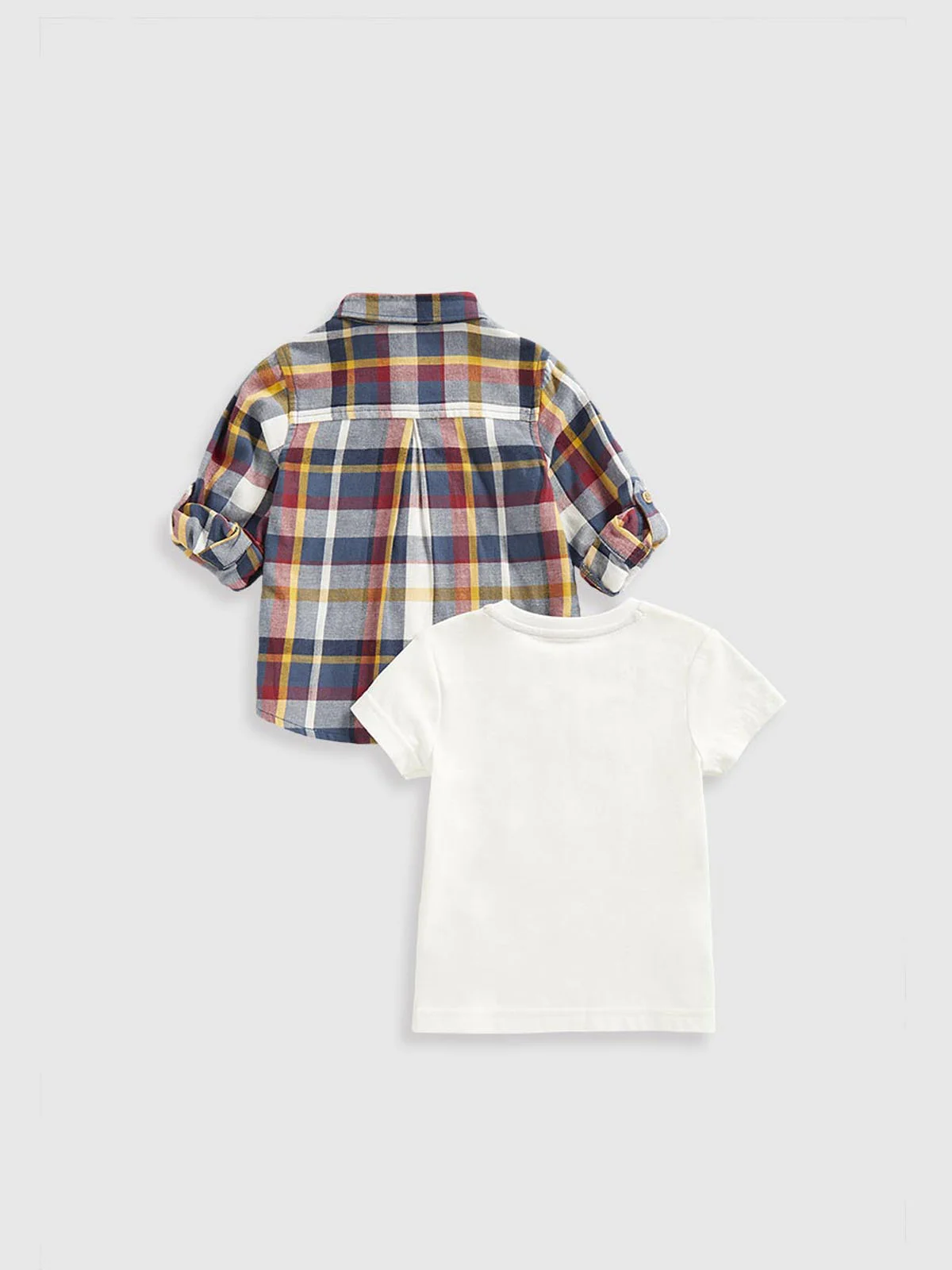 mothercare Set 2 món - áo sơ mi, áo thun bé trai
