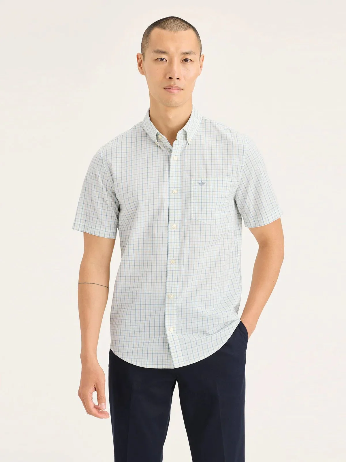 DOCKERS Áo Sơ Mi Nam Tay Ngắn