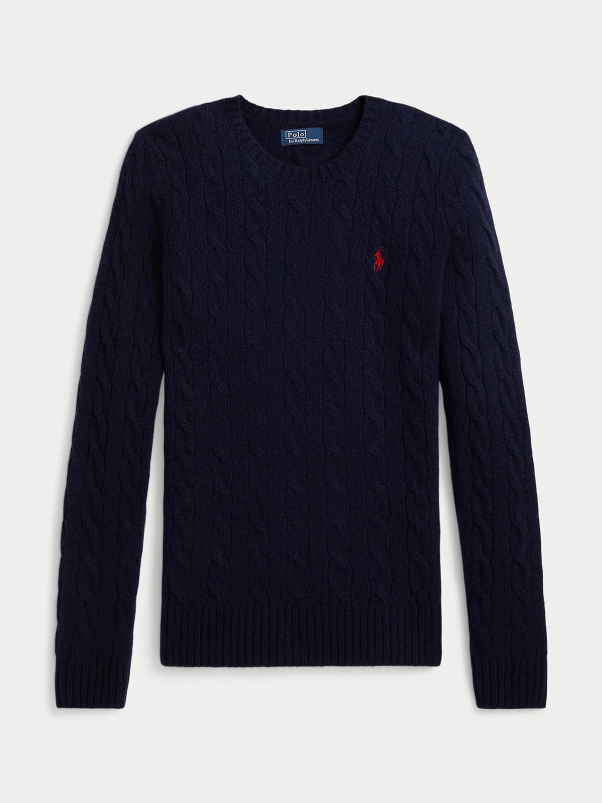 POLO RALPH LAUREN Áo Sweater Nữ Tay Dài Cable Wool-Cashmere Crewneck Sweater