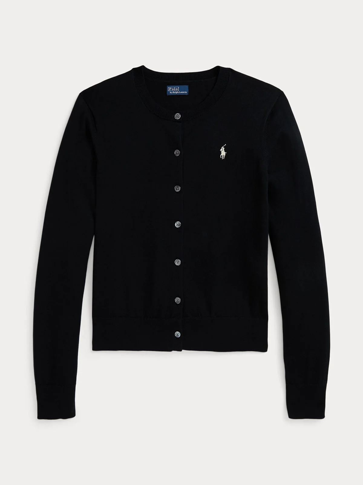 POLO RALPH LAUREN Áo Cardigan Nữ Tay Dài Cotton Crewneck Cardigan