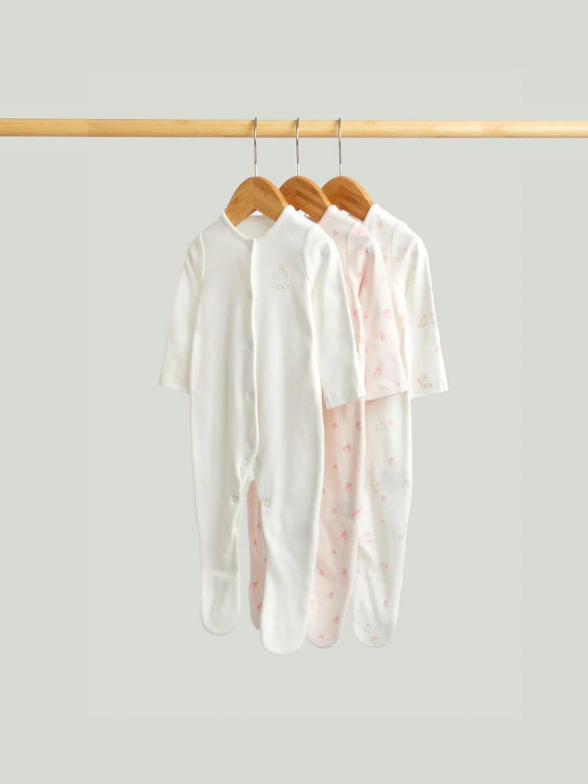 mothercare Bộ 3 áo liền quần bé gái