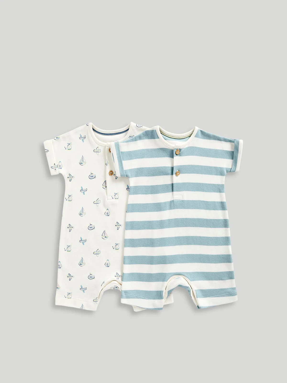 mothercare Bộ 2 áo liền quần bé trai