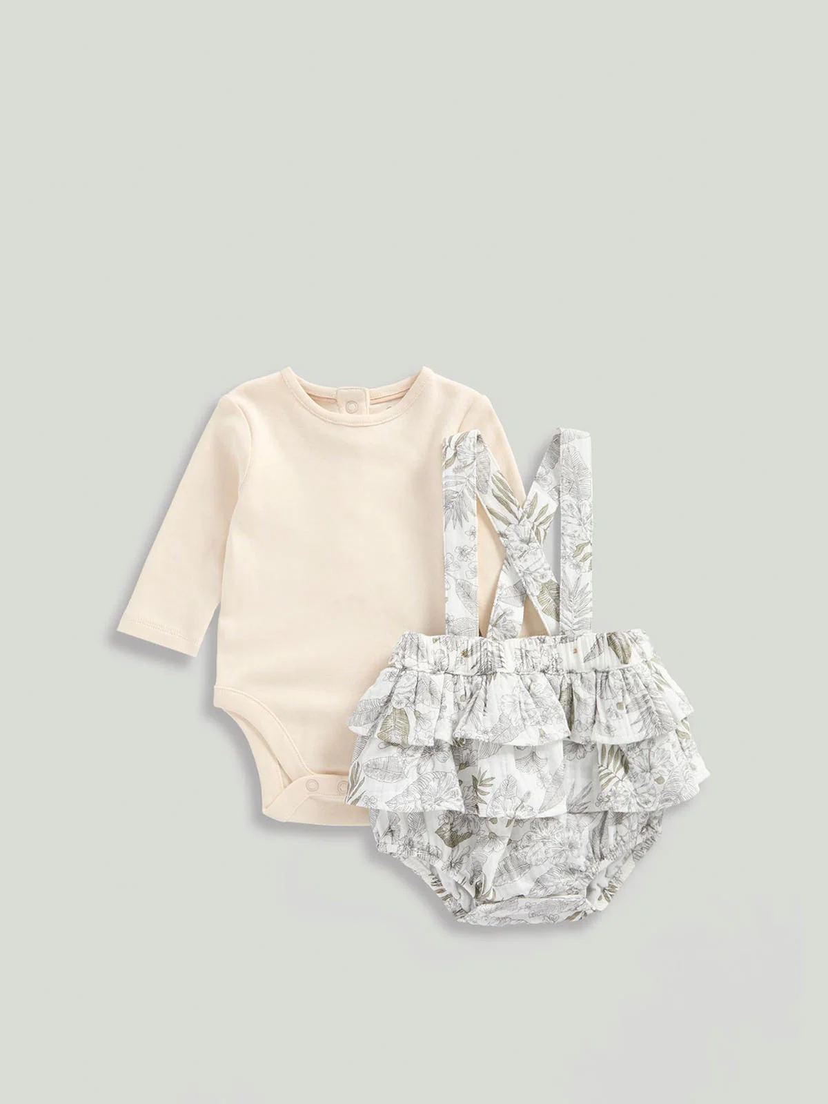 mothercare Bộ 2 - áo liền quần, quần bé gái