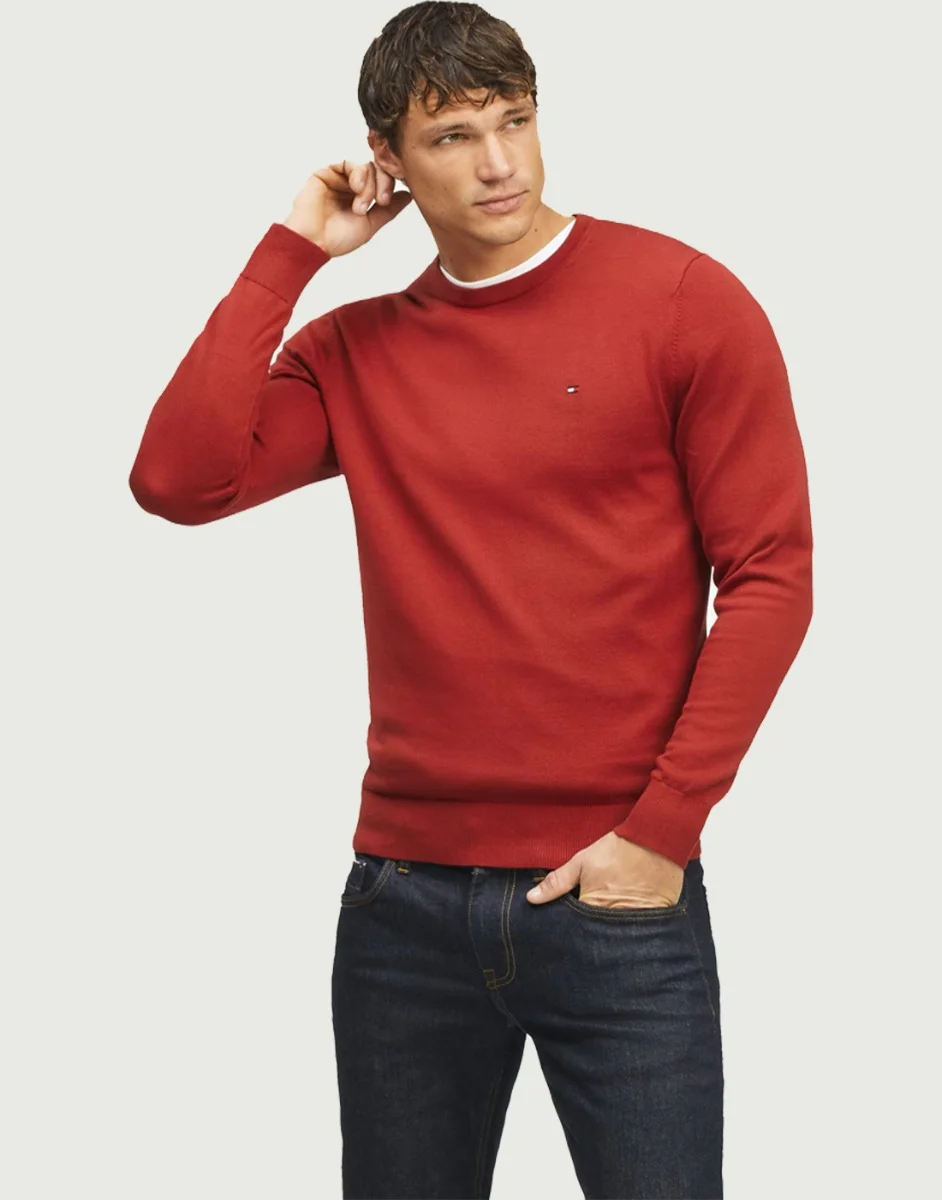 TOMMY HILFIGER Áo Pullover Nam Tay Dài WCC Essential Crew Neck