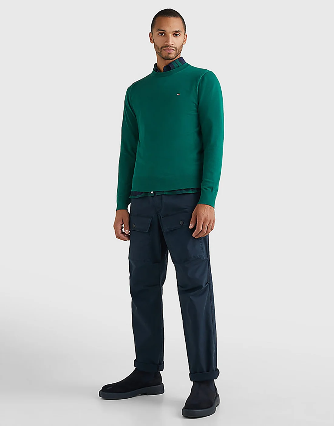TOMMY HILFIGER Áo Pullover Nam Tay Dài 1985 Crew Neck Sweater