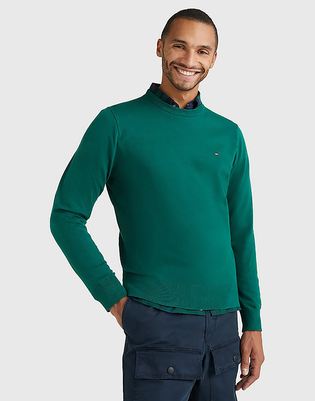 TOMMY HILFIGER Áo Pullover Nam Tay Dài 1985 Crew Neck Sweater