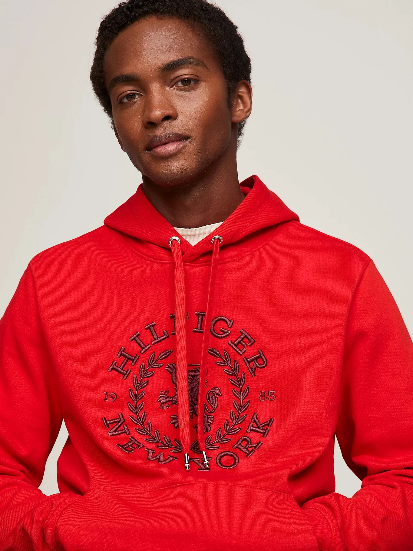 TOMMY HILFIGER Áo Hoody Nam Tay Dài Big Icon Crest Hoodie
