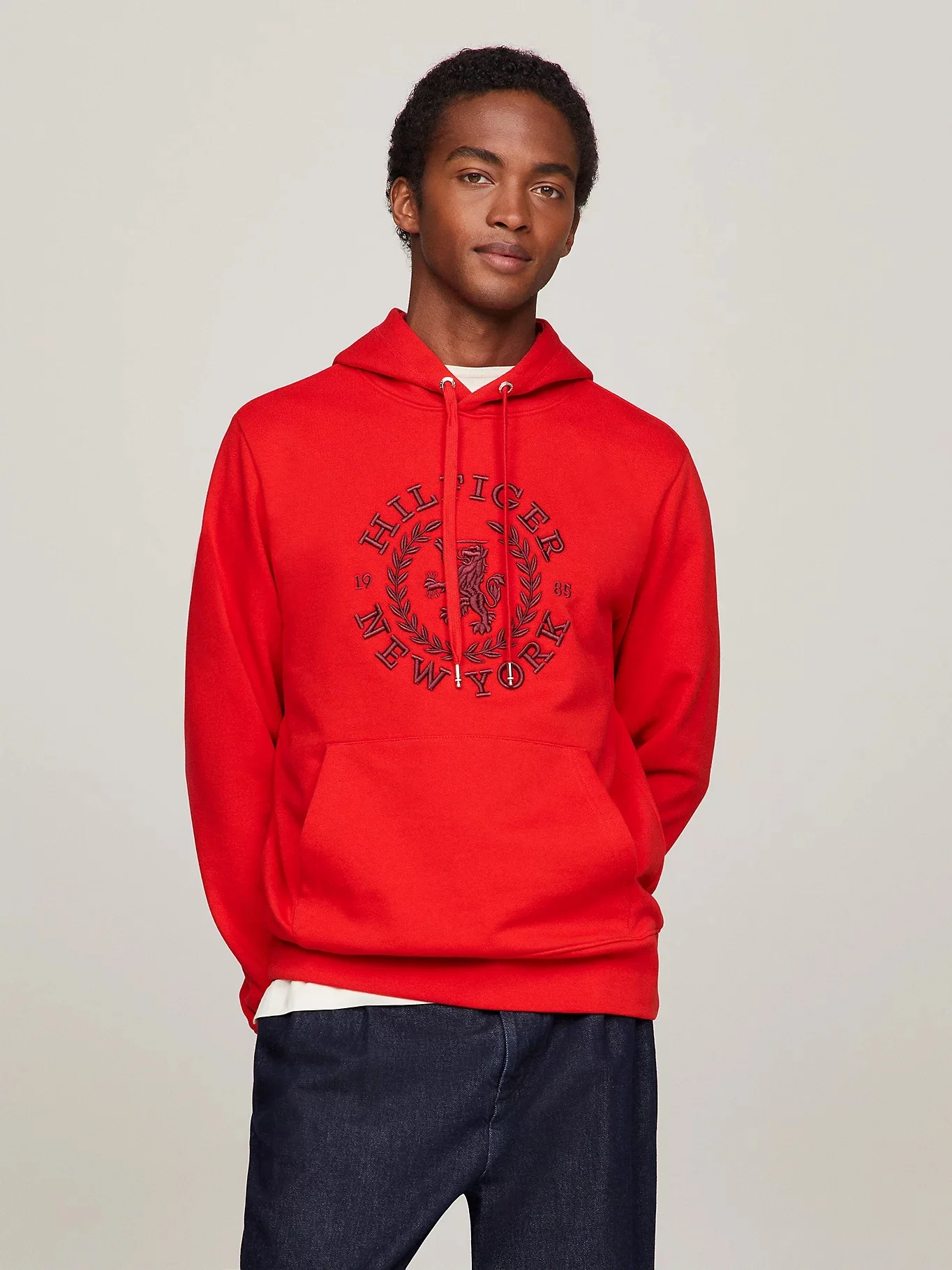 TOMMY HILFIGER Áo Hoody Nam Tay Dài Big Icon Crest Hoodie