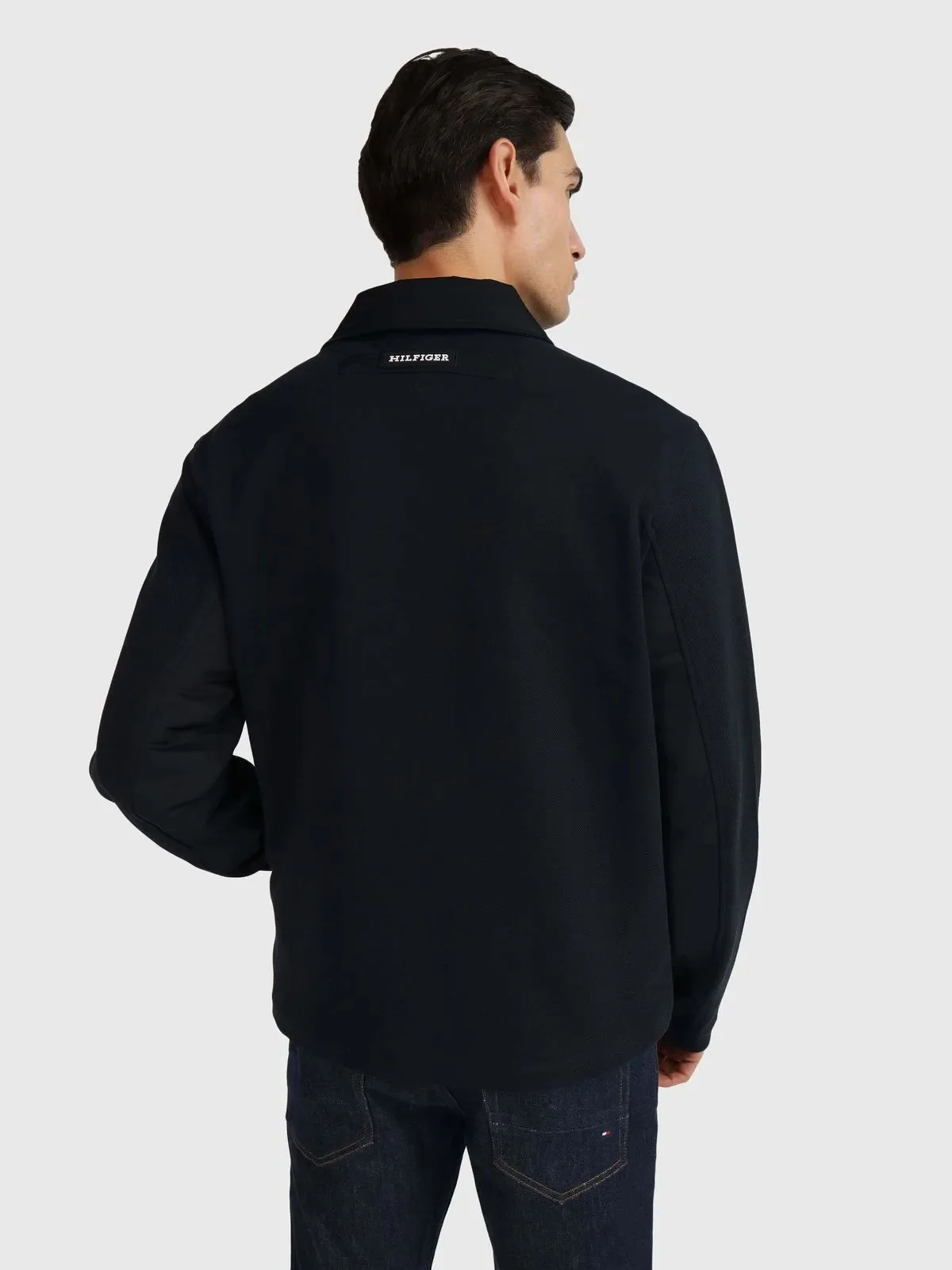 TOMMY HILFIGER Áo Khoác Nam Tay Dài Monotype Mix Media Ivy Jacket