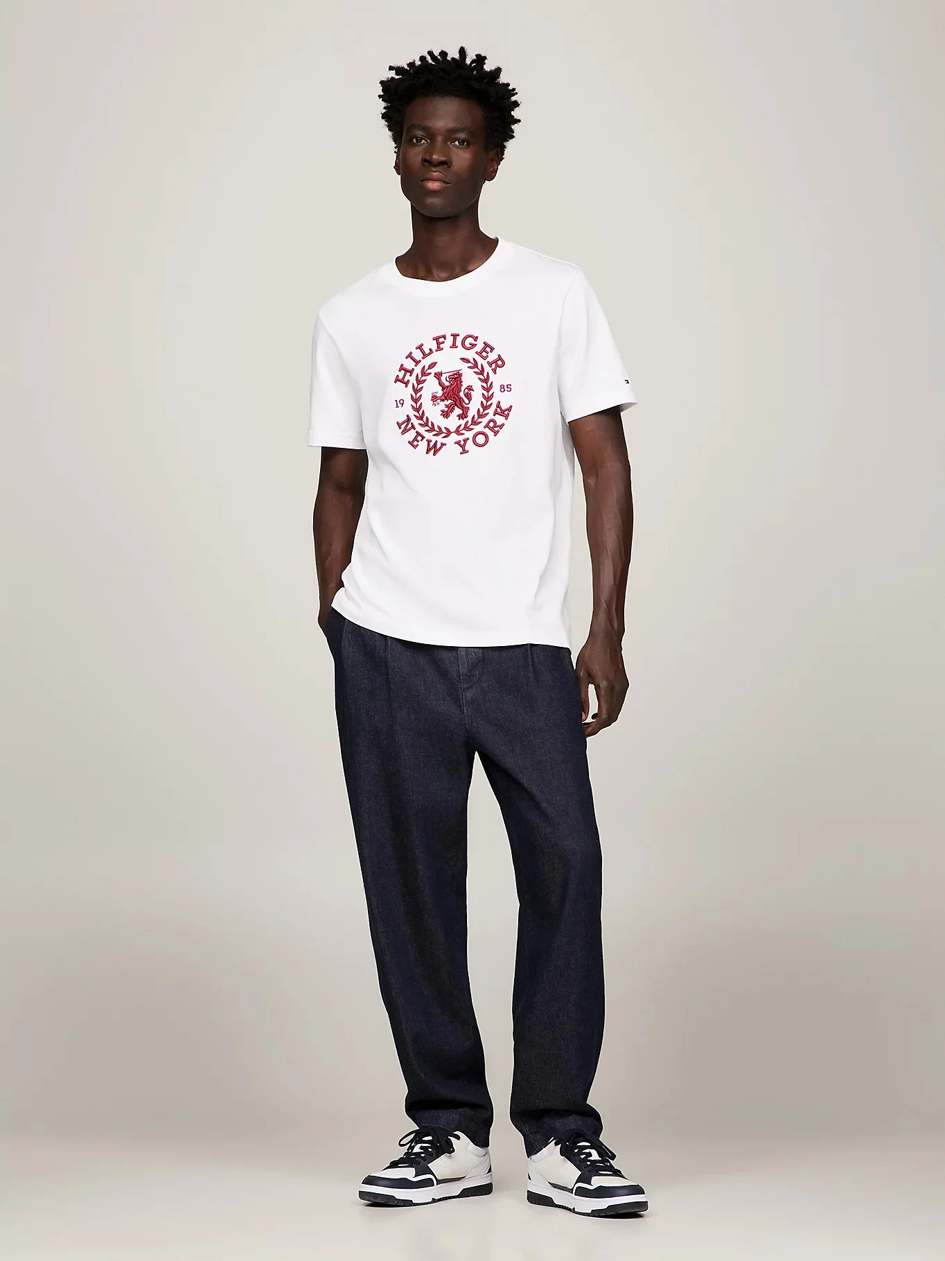 TOMMY HILFIGER Áo Thun Nam Tay Ngắn Big Icon Crest Tee