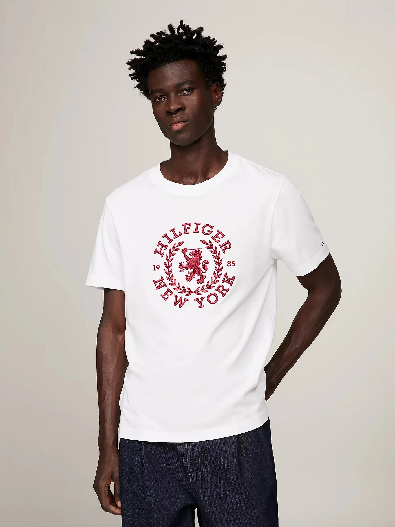 TOMMY HILFIGER Áo Thun Nam Tay Ngắn Big Icon Crest Tee