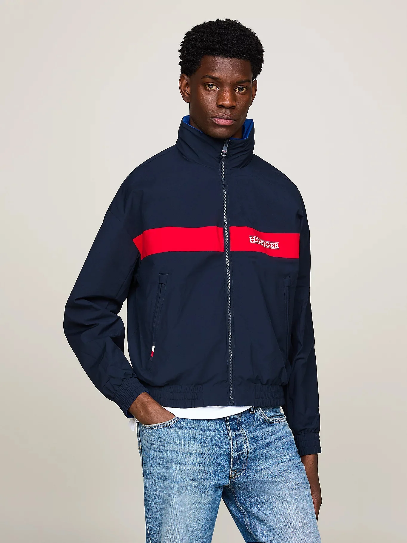 TOMMY HILFIGER Áo Khoác Nam Tay Dài REVersible Stand Collar JKT