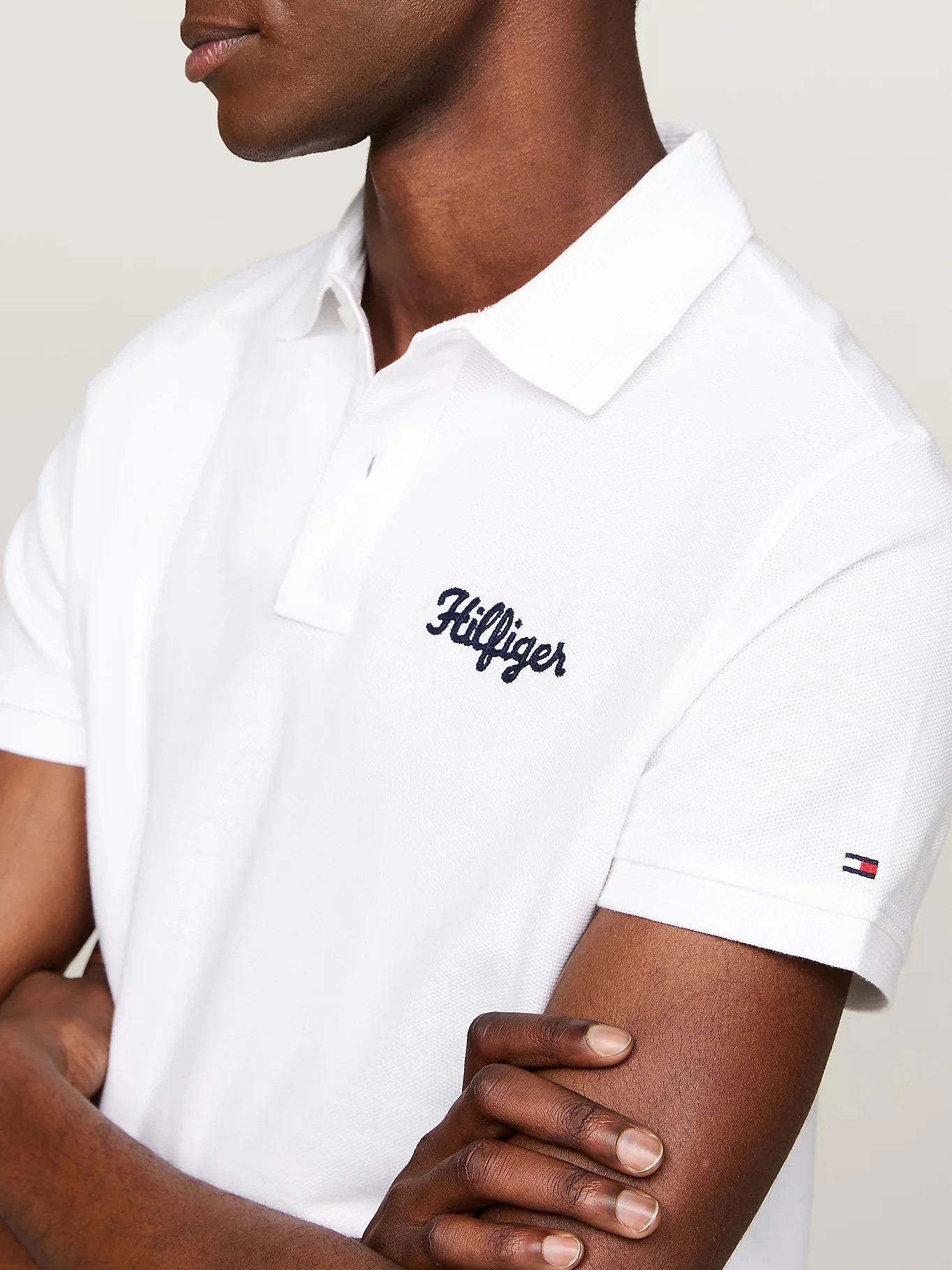 TOMMY HILFIGER Áo Polo Nam Tay Ngắn Hilfiger Chainstitch Reg Polo