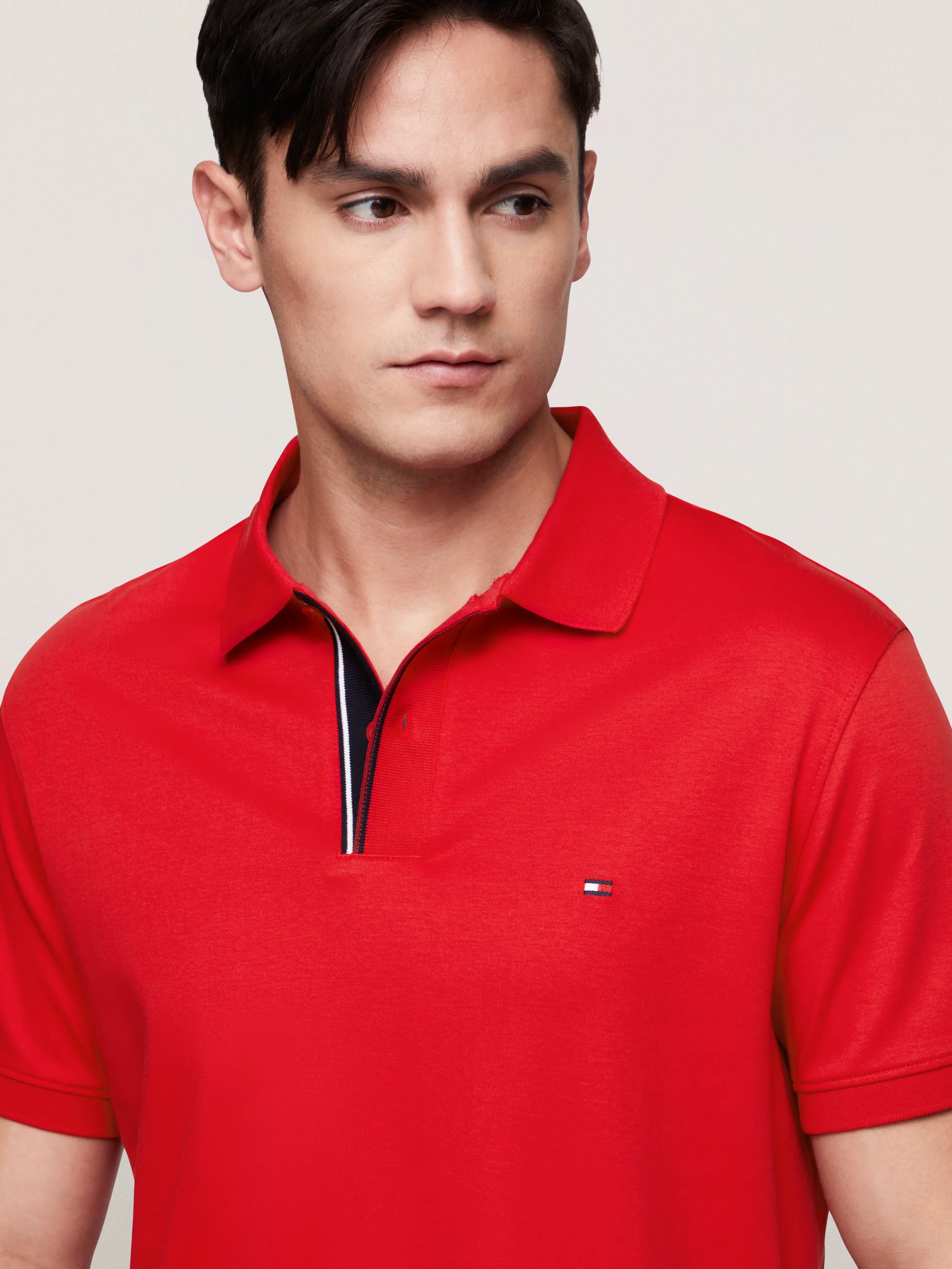 TOMMY HILFIGER Áo Polo Nam Tay Ngắn WCC Interlock RWB Reg Polo
