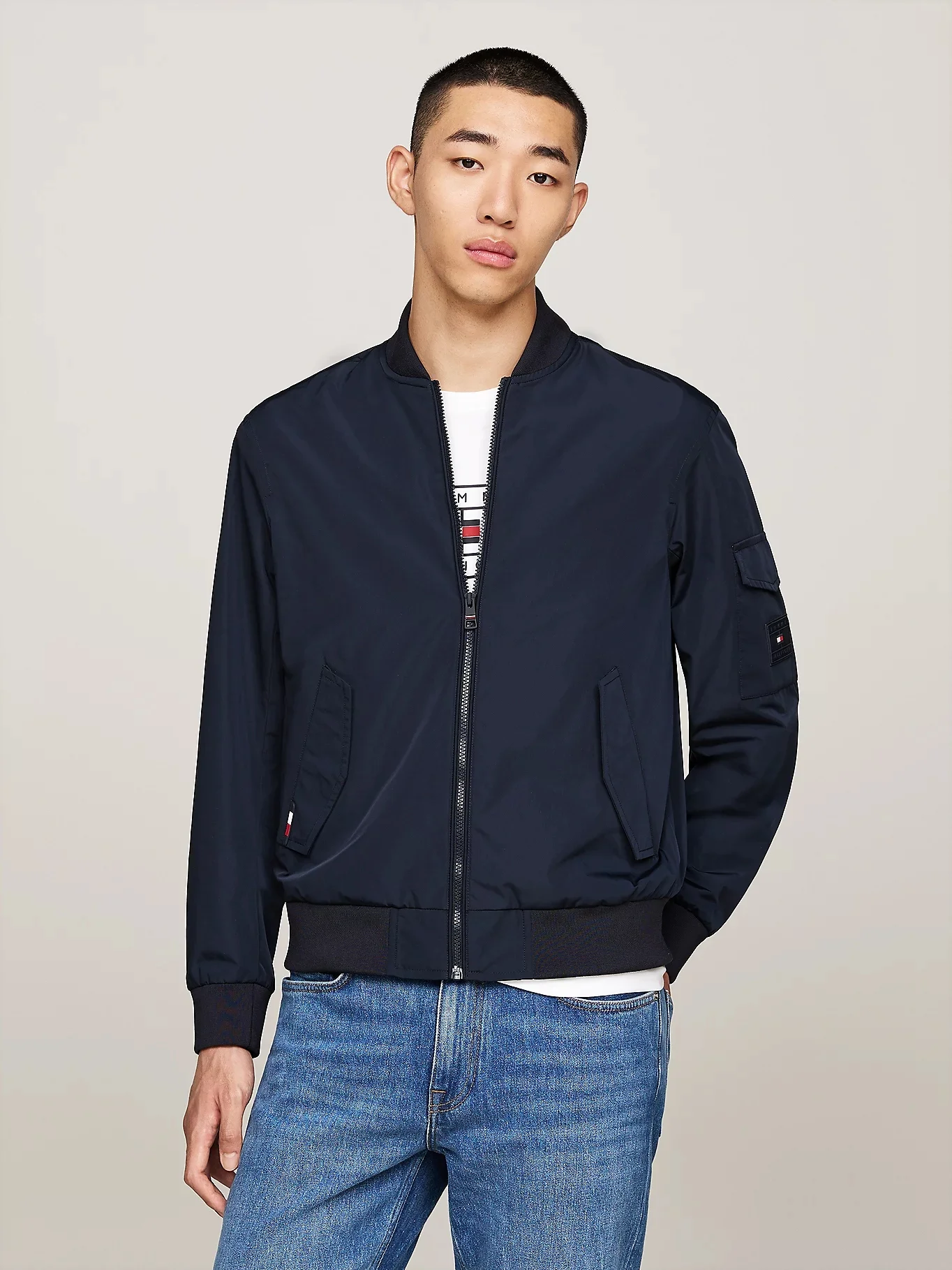 TOMMY HILFIGER Áo Khoác Nam Tay Dài Recycled Bomber