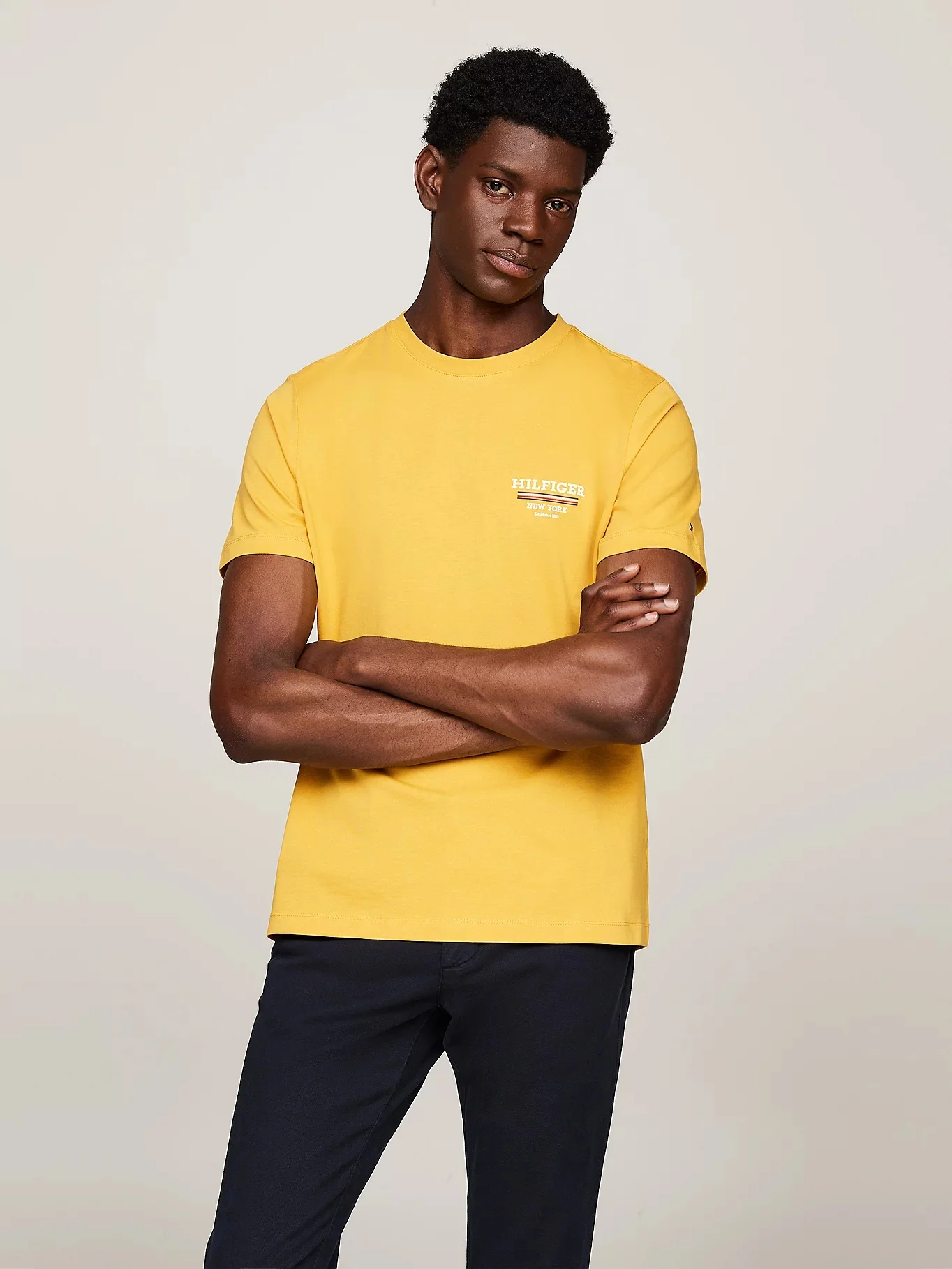 TOMMY HILFIGER Áo Thun Nam Tay Ngắn Hilfiger Global Stripe Tee