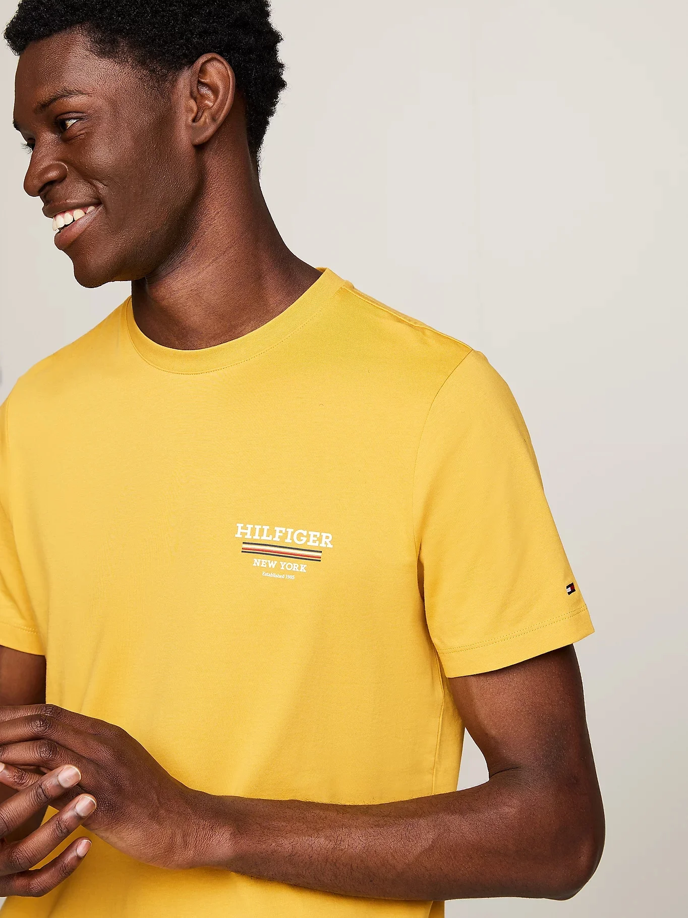 TOMMY HILFIGER Áo Thun Nam Tay Ngắn Hilfiger Global Stripe Tee