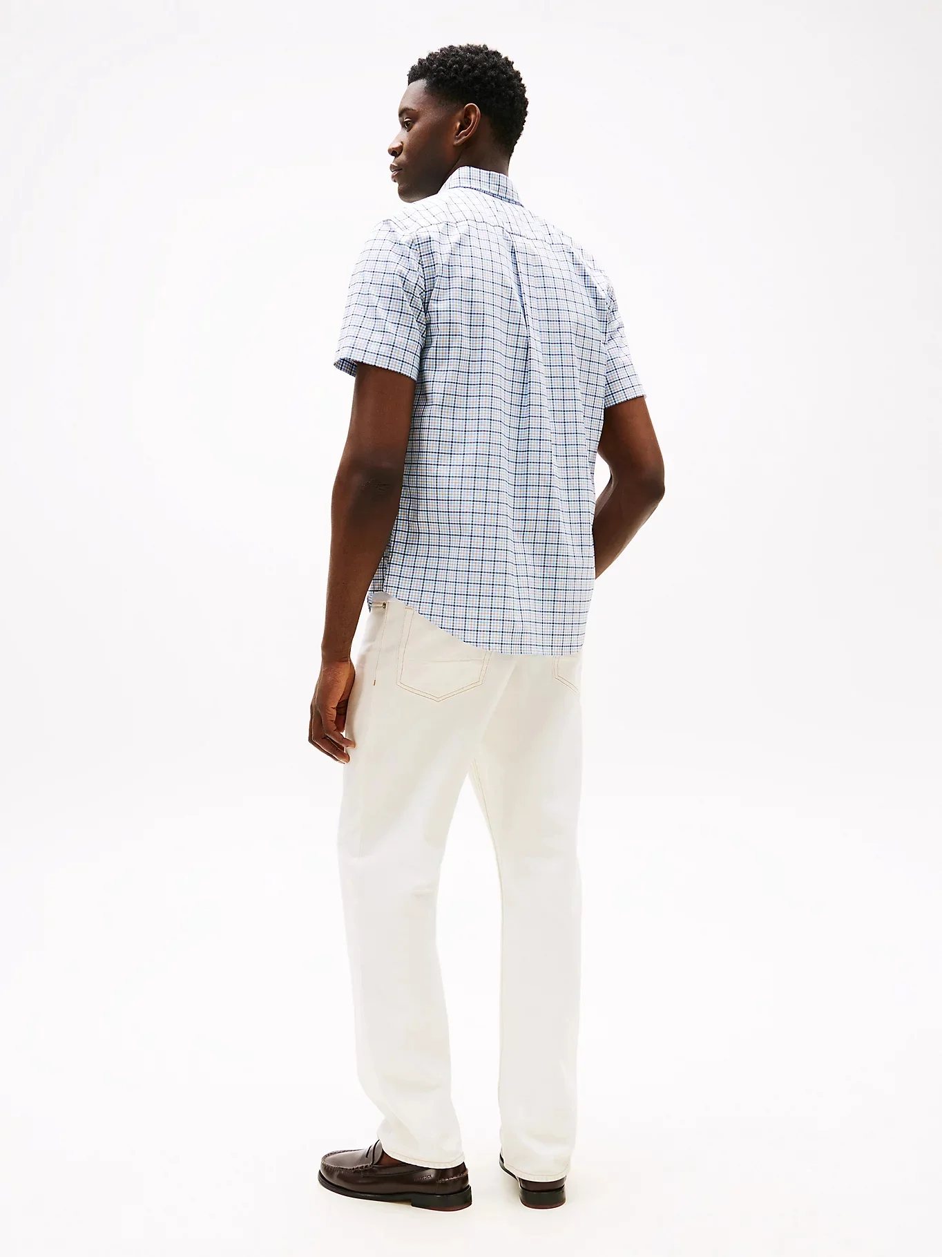 TOMMY HILFIGER Áo Sơ Mi Nam Tay Ngắn LT Oxford Tartasal RF Shirt