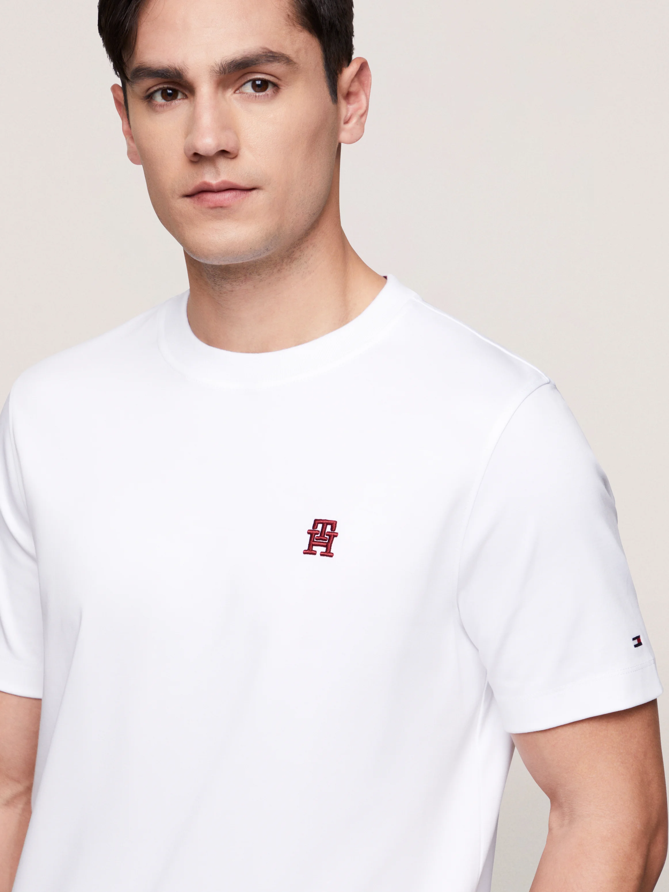 TOMMY HILFIGER Áo Thun Nam Tay Ngắn Monogram IMD Interlock Tee