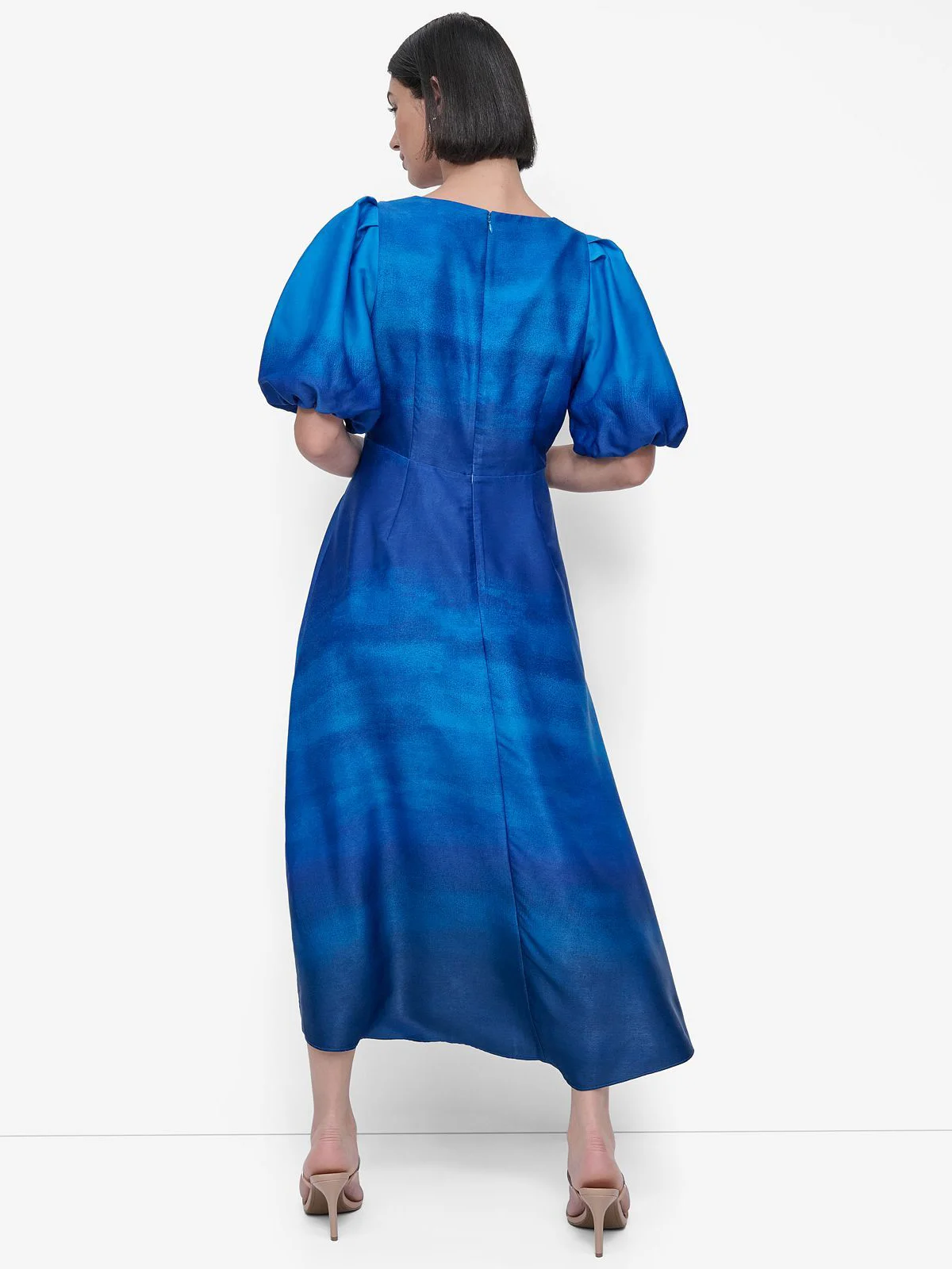 DKNY Đầm Nữ S/S V Nk Prntd Satin