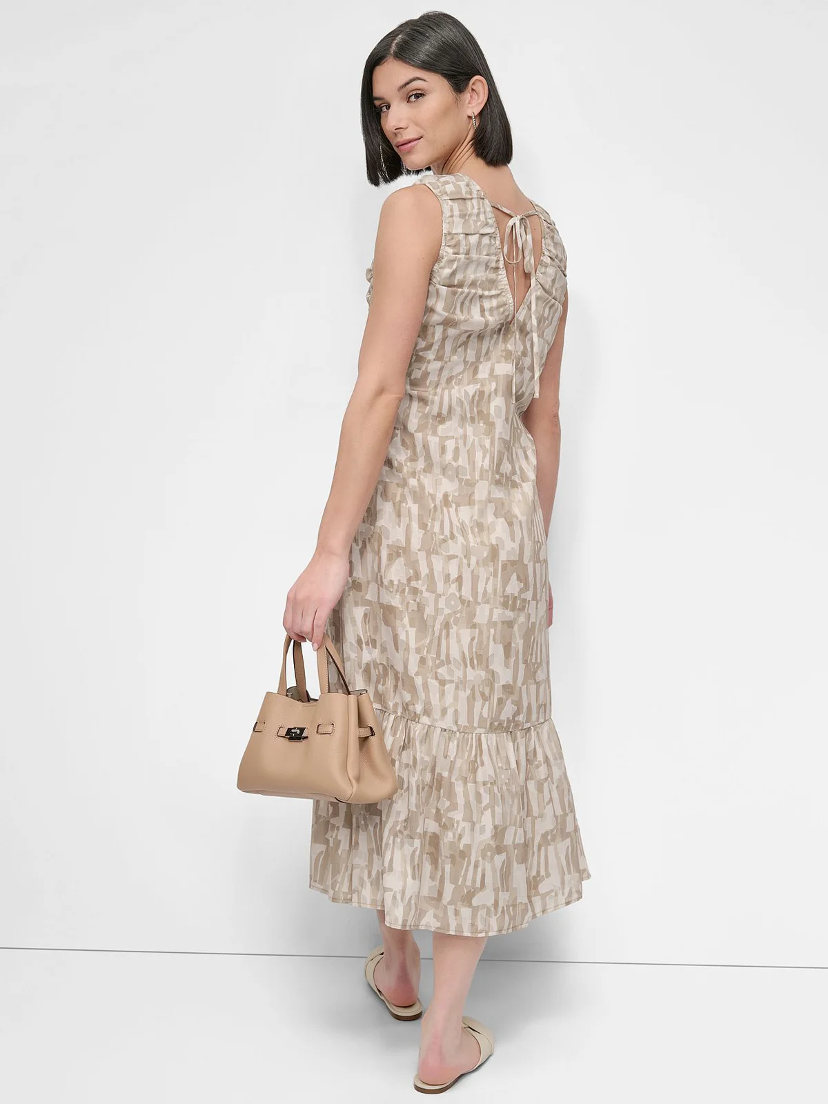 DKNY Đầm Nữ S/L City Burnout Dre