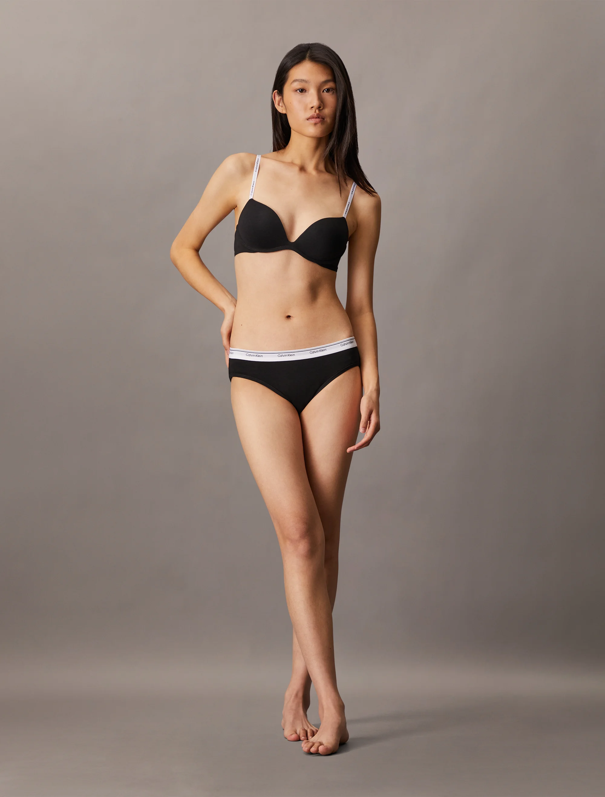 CK UNDERWEAR Áo Lót Nữ Wirefree Push Up Plunge