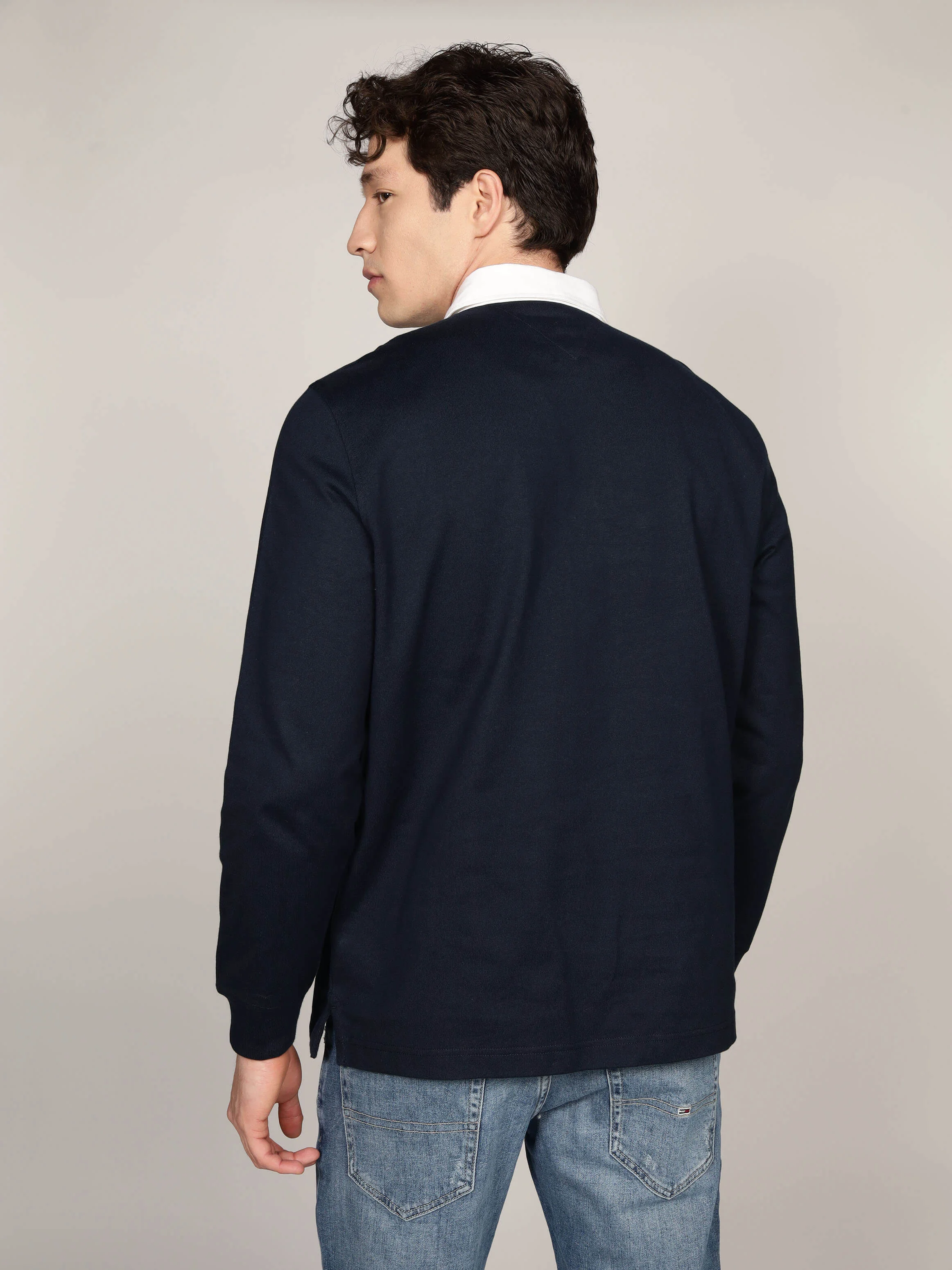 TOMMY JEANS Áo Polo Nam Tay Dài TJM Crest Rugby LS