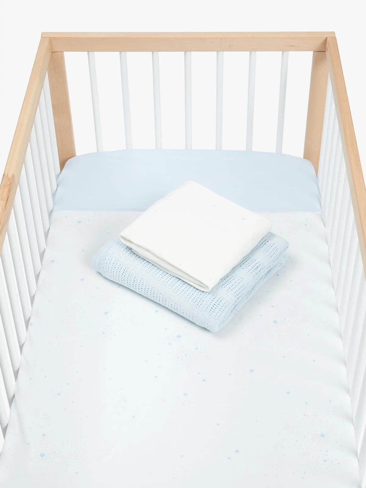 mothercare Set 2 tấm chăn phủ giường, 1 chăn lỗ, 1 chăn dệt