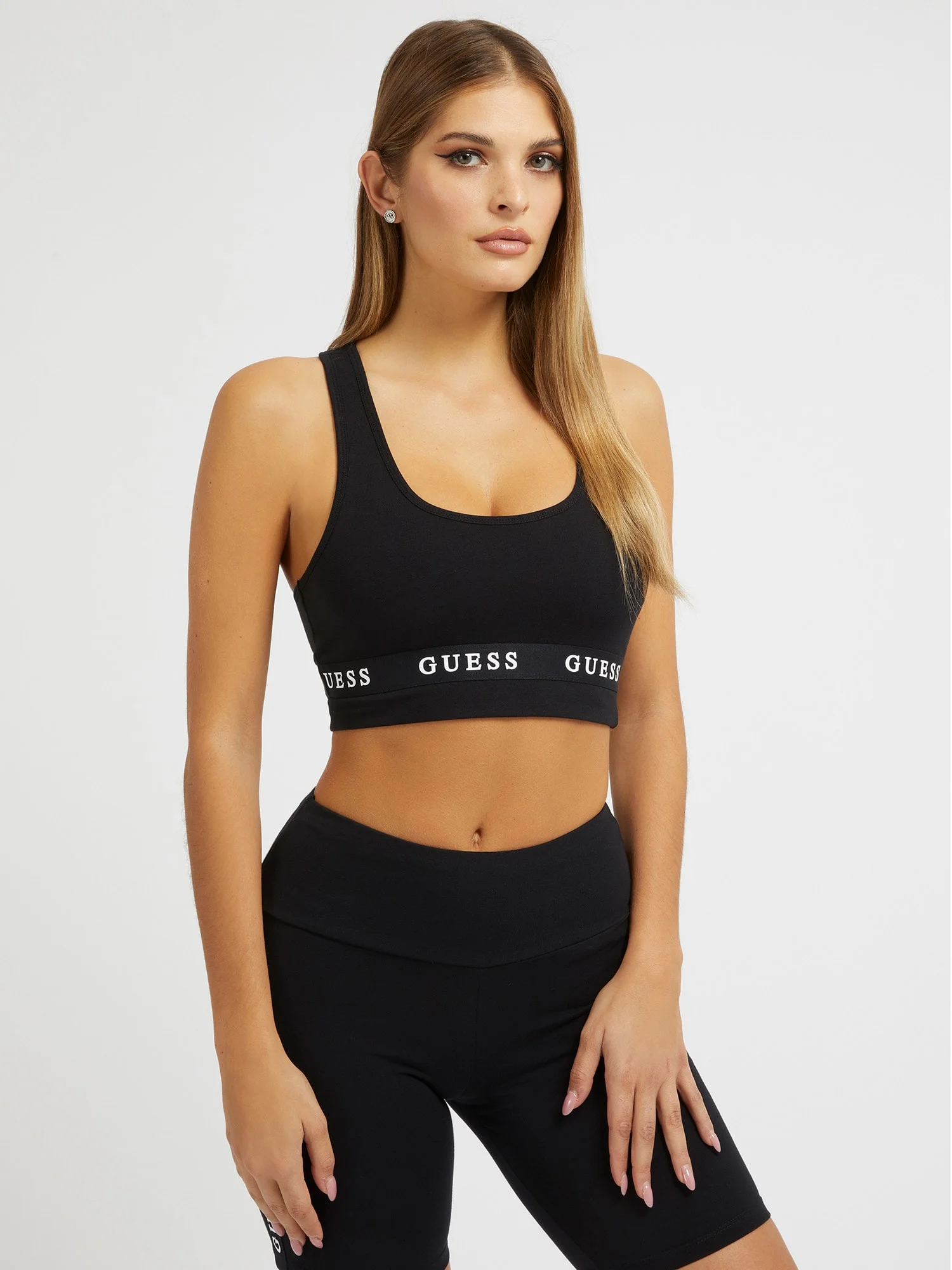 GUESS ATHLEISURE Áo Bra Thể Thao Nữ - Eco Str.Jersey Poly-Cotton235
