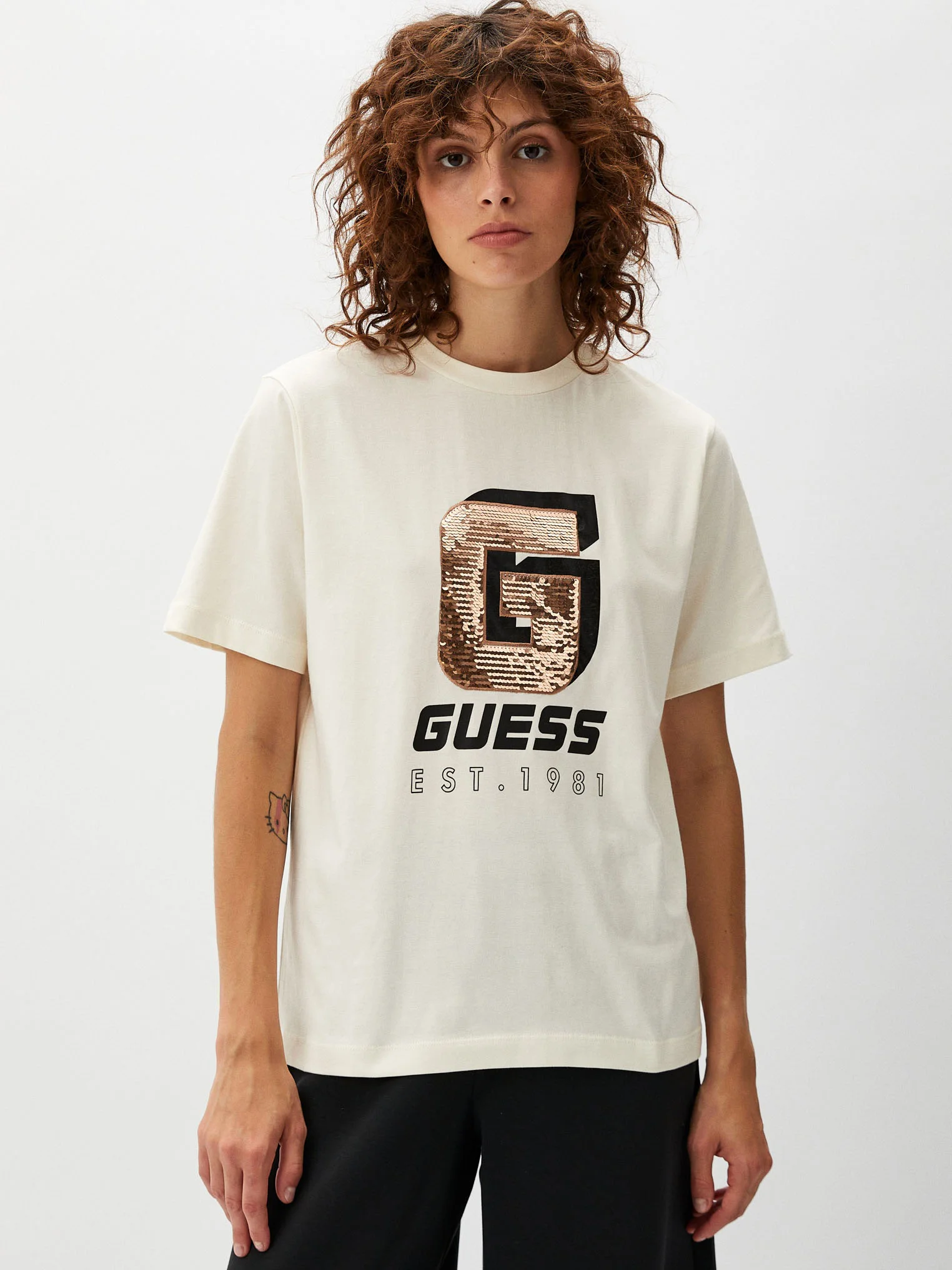 GUESS ATHLEISURE Áo Thun Kiểu Thể Thao Nữ - Ins Ss T-Shirt