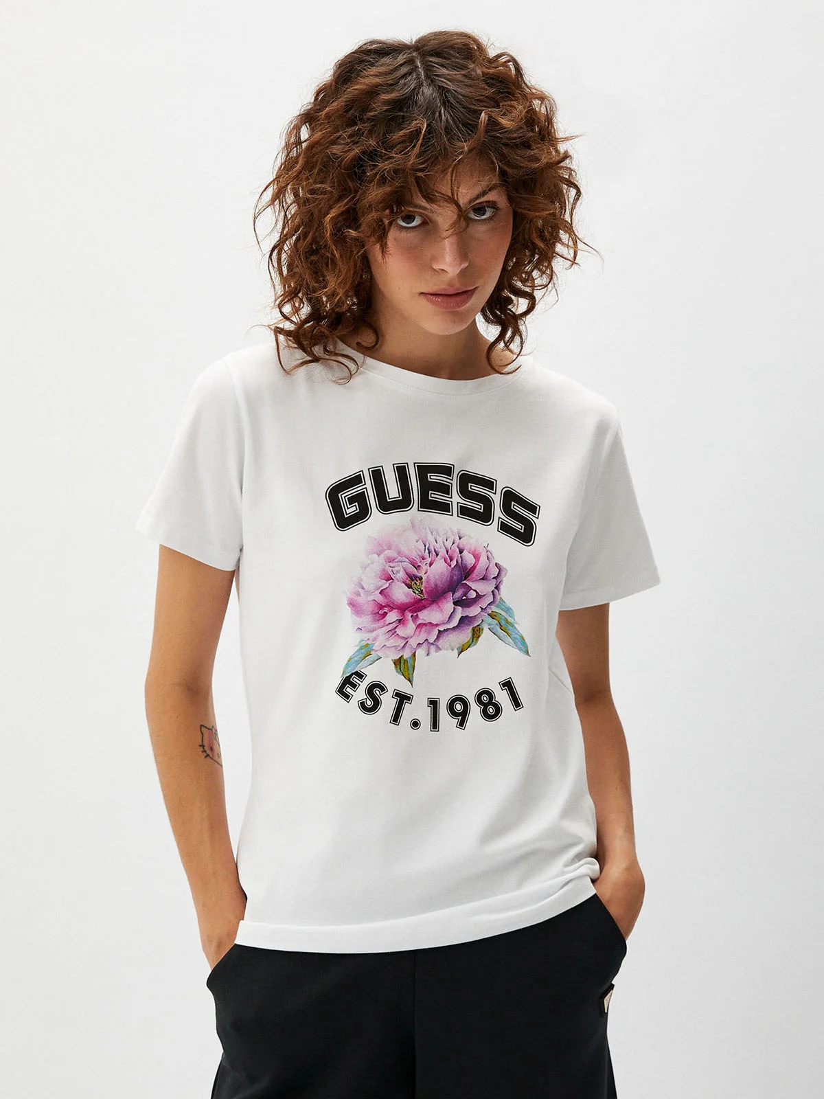 GUESS ATHLEISURE Áo Thun Kiểu Thể Thao Nữ - Peony Ss T-Shirt