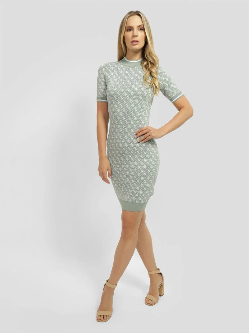 GUESS WOMAN Đầm Nữ - Ss Lise 4G Logo Swtr Dress