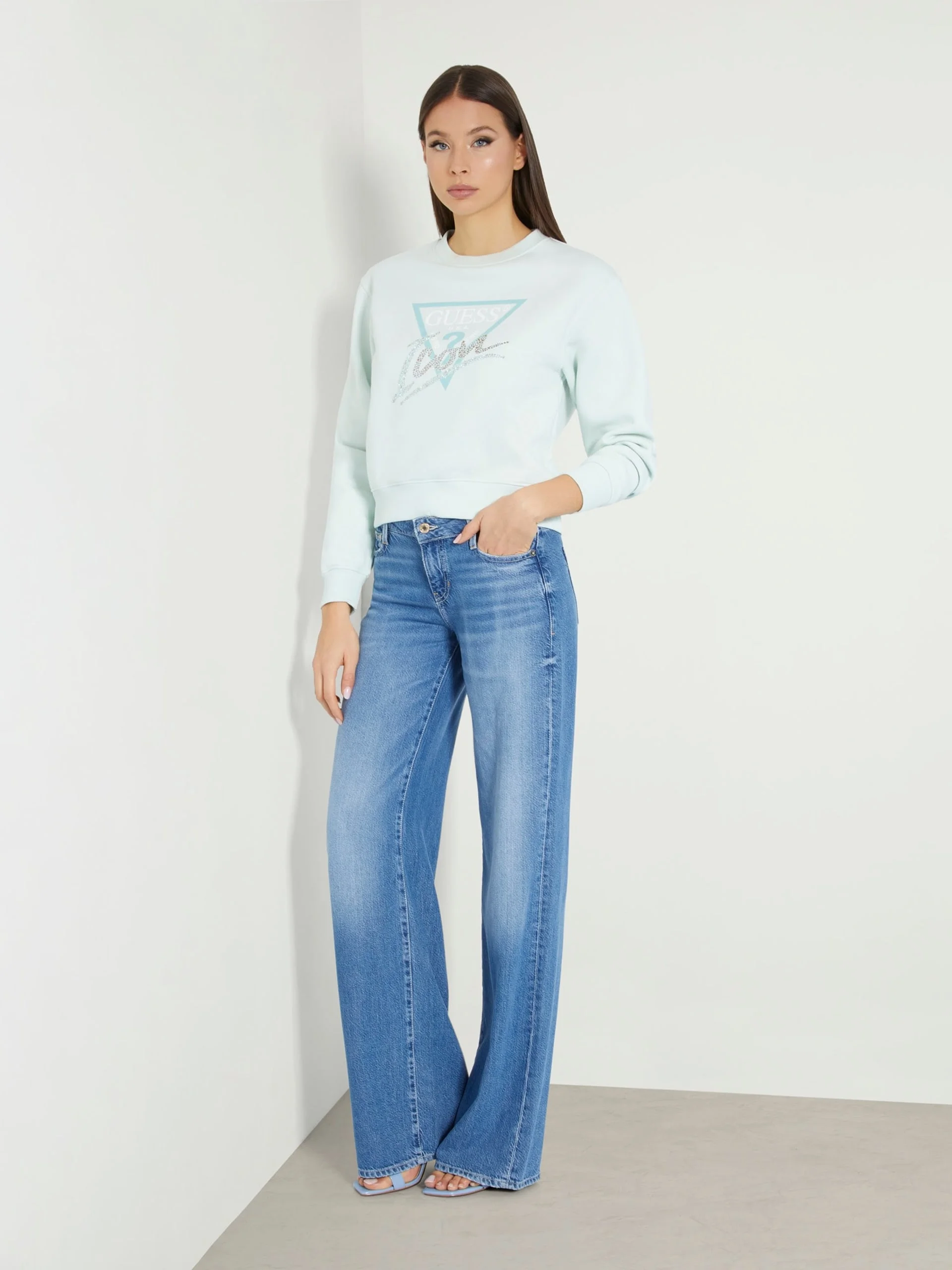 GUESS WOMAN Áo Nỉ Nữ - Cn Icon Sweatshirt