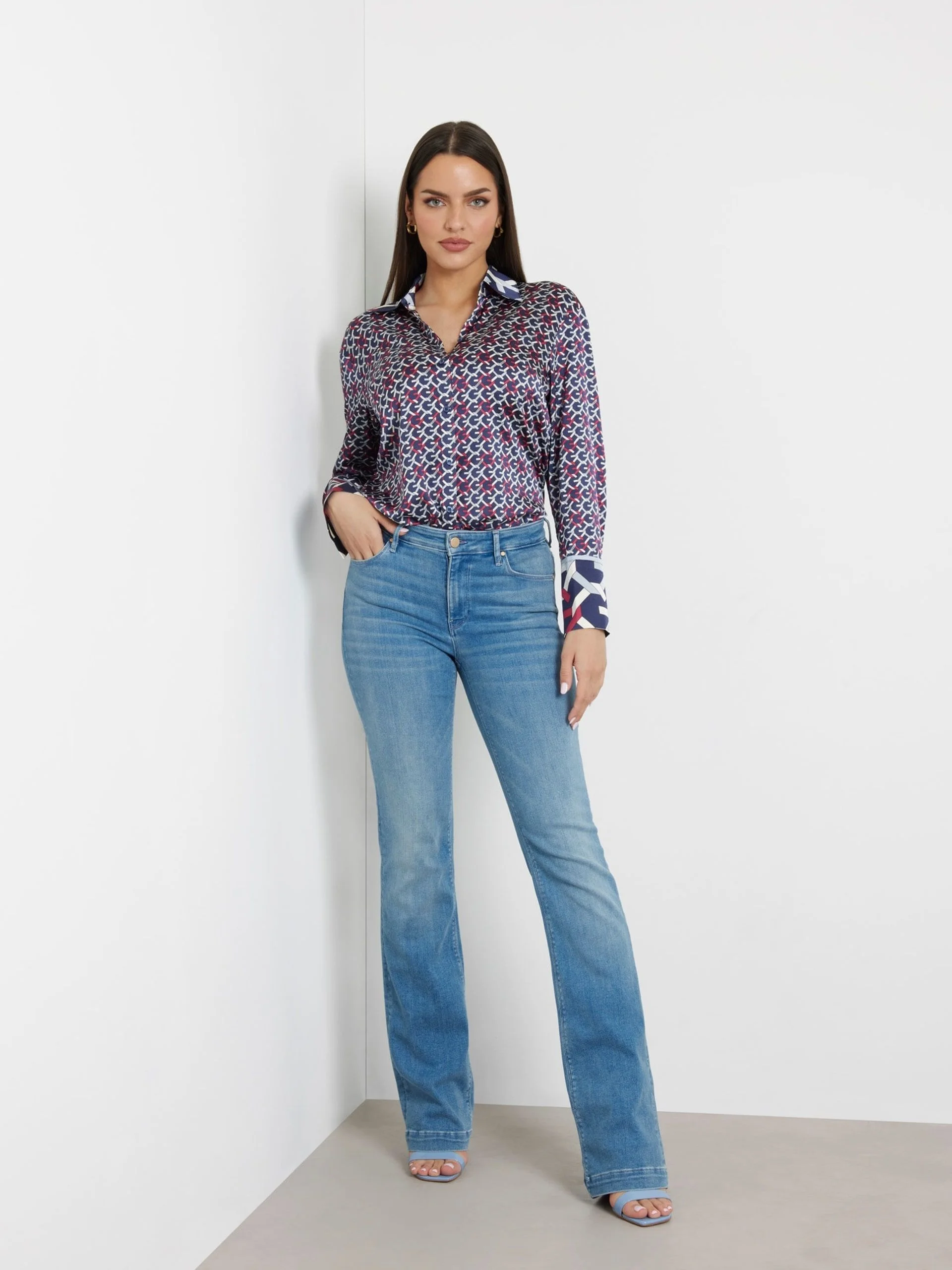 GUESS WOMAN Áo Sơ Mi Nữ - Ls Alexandra Shirt