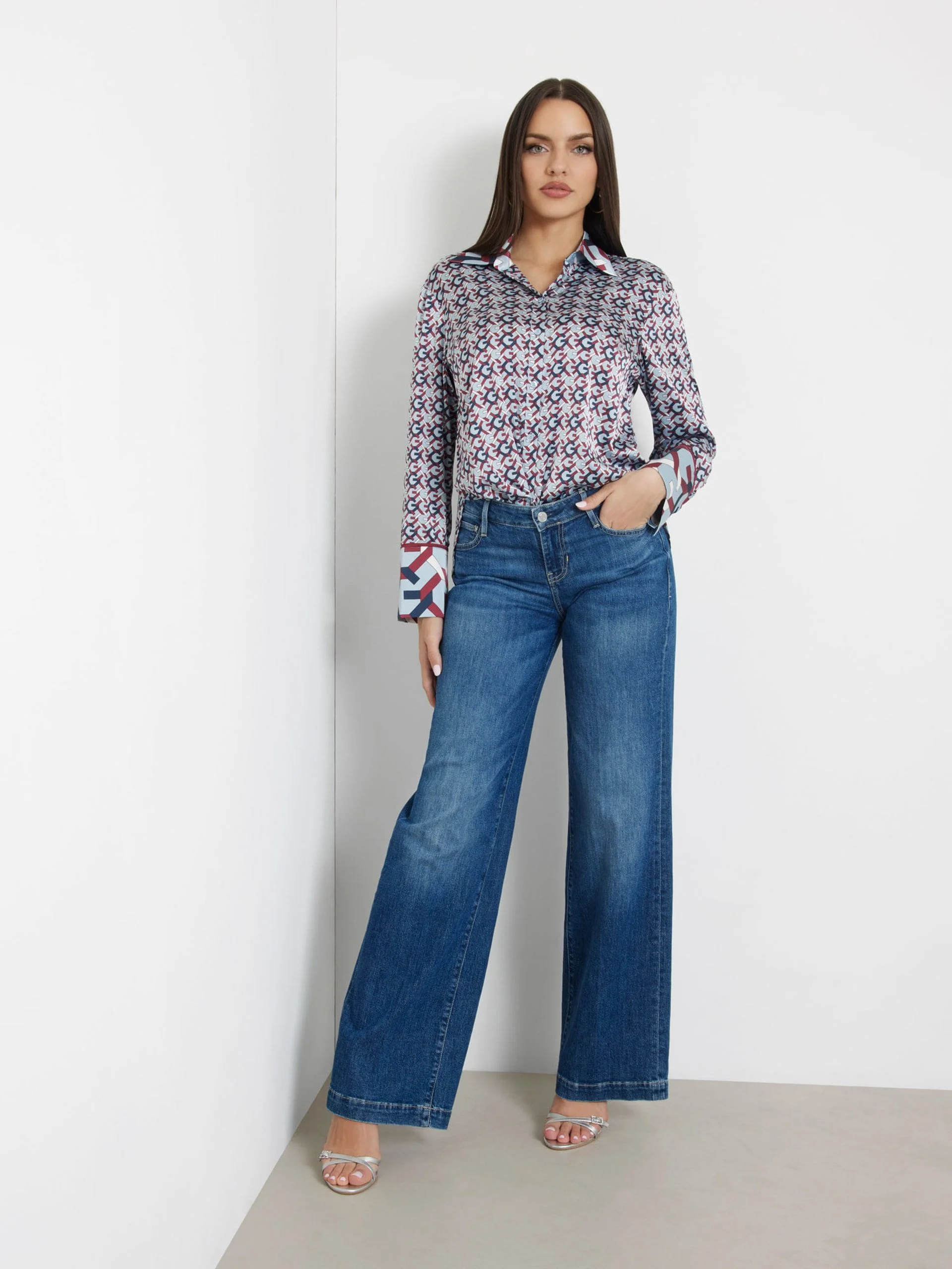GUESS WOMAN Áo Sơ Mi Nữ - Ls Alexandra Shirt
