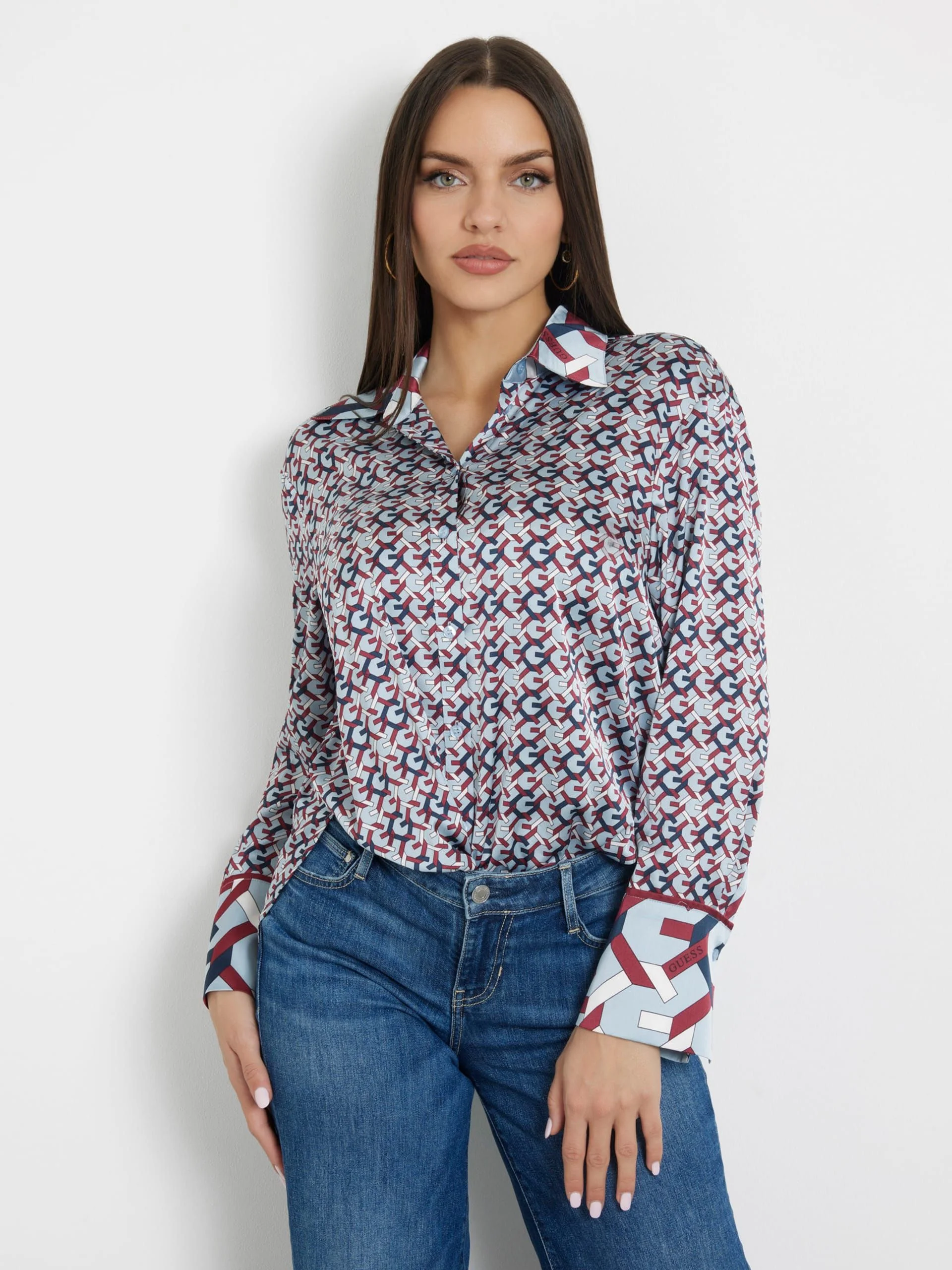 GUESS WOMAN Áo Sơ Mi Nữ - Ls Alexandra Shirt