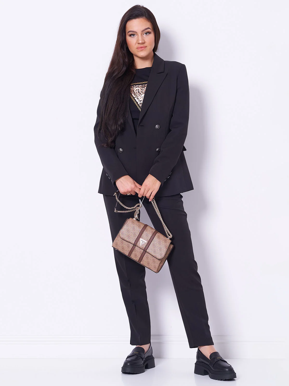 GUESS WOMAN Áo Blazer Nữ - Ls Fiona Double Breast Blazer