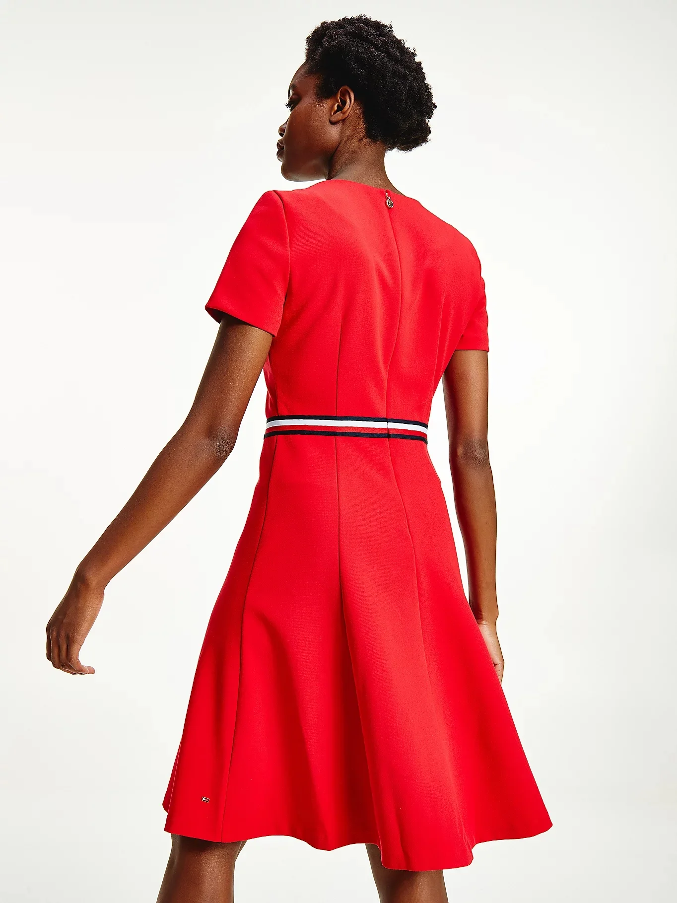 TOMMY HILFIGER Đầm Nữ Tay Ngắn Fit & Flare