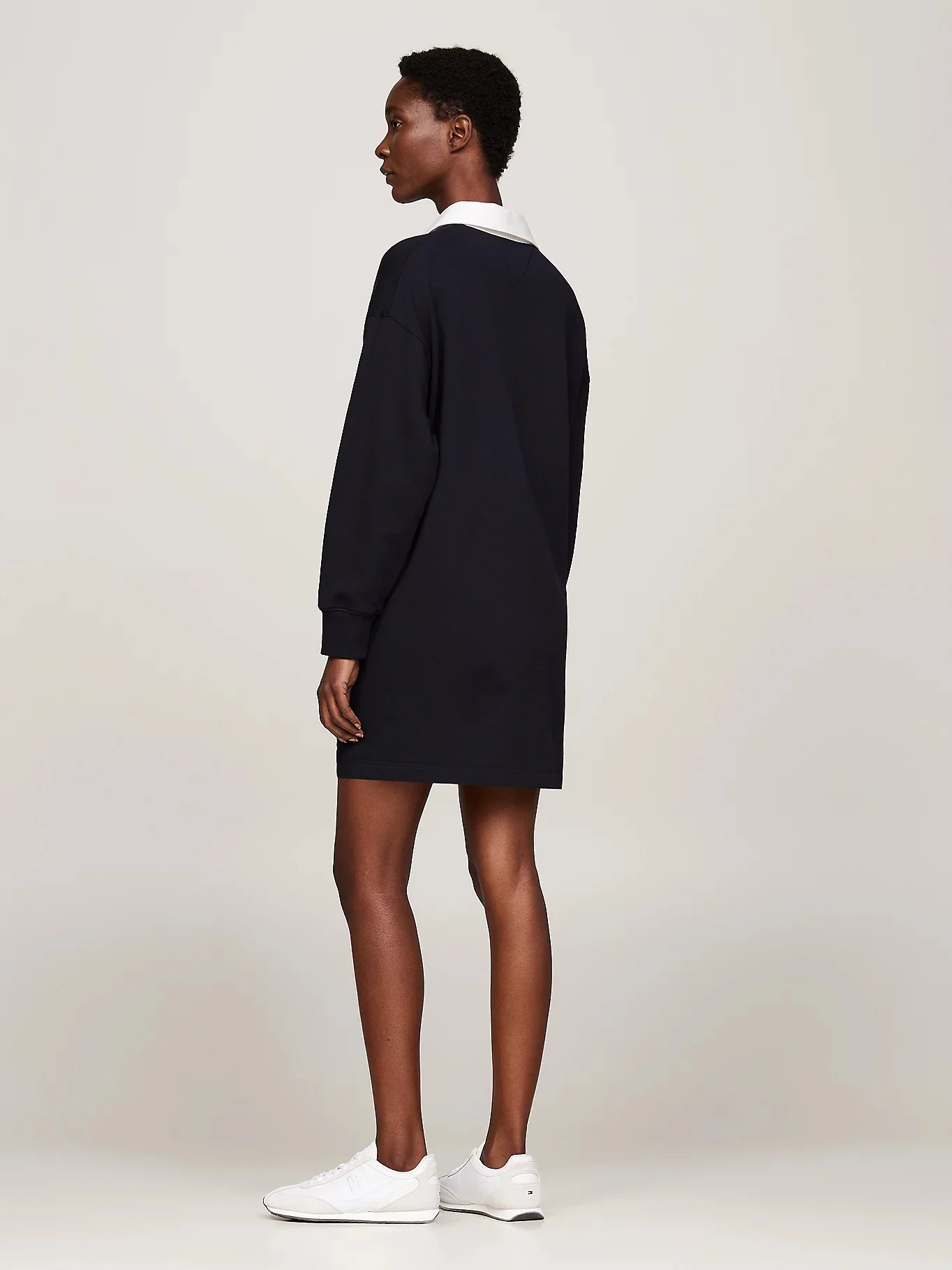 TOMMY HILFIGER Đầm Nữ Tay Dài - Reg Varsity Crest Rugby Dress